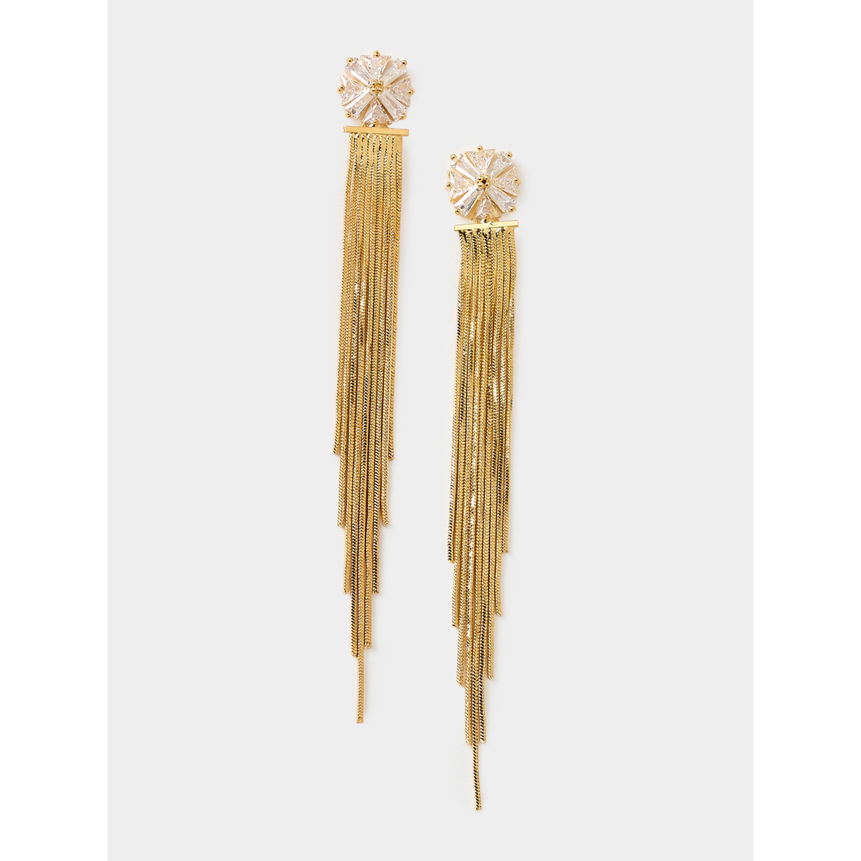 Styli Drop Tassel Earrings-women-watchesandjewellery-jewellery-earrings-image-1
