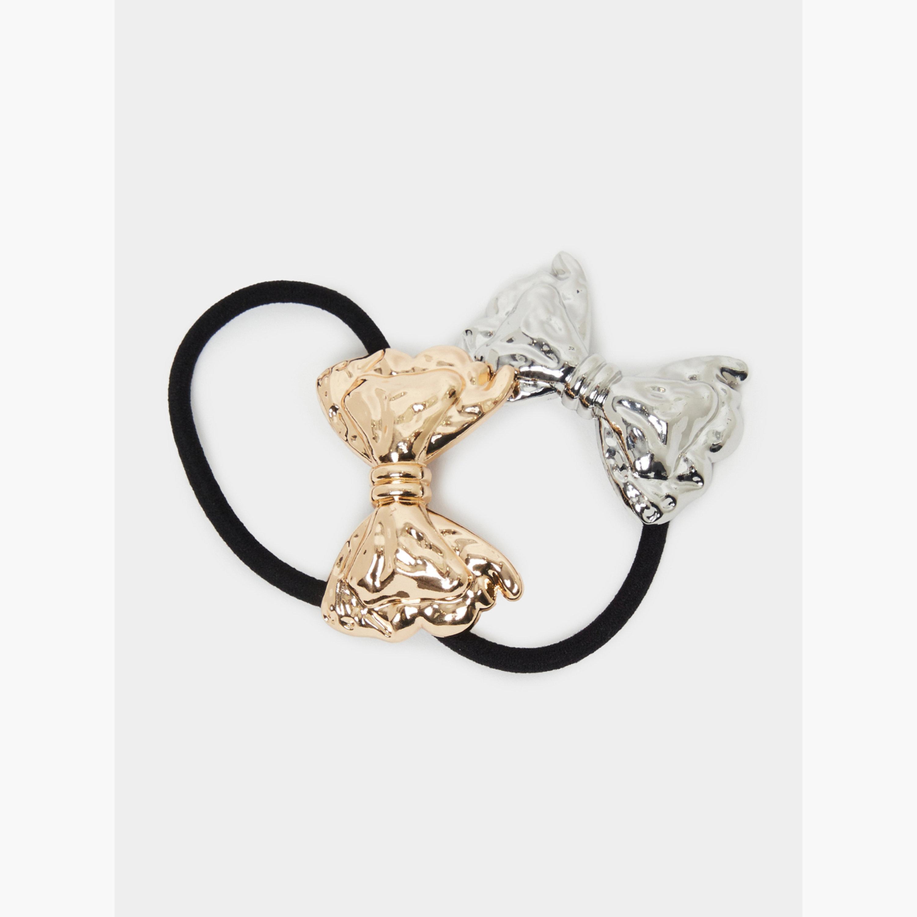 Styli Pack of 2 - Bow Hair Ties-women-hairaccessories-sets-image-3