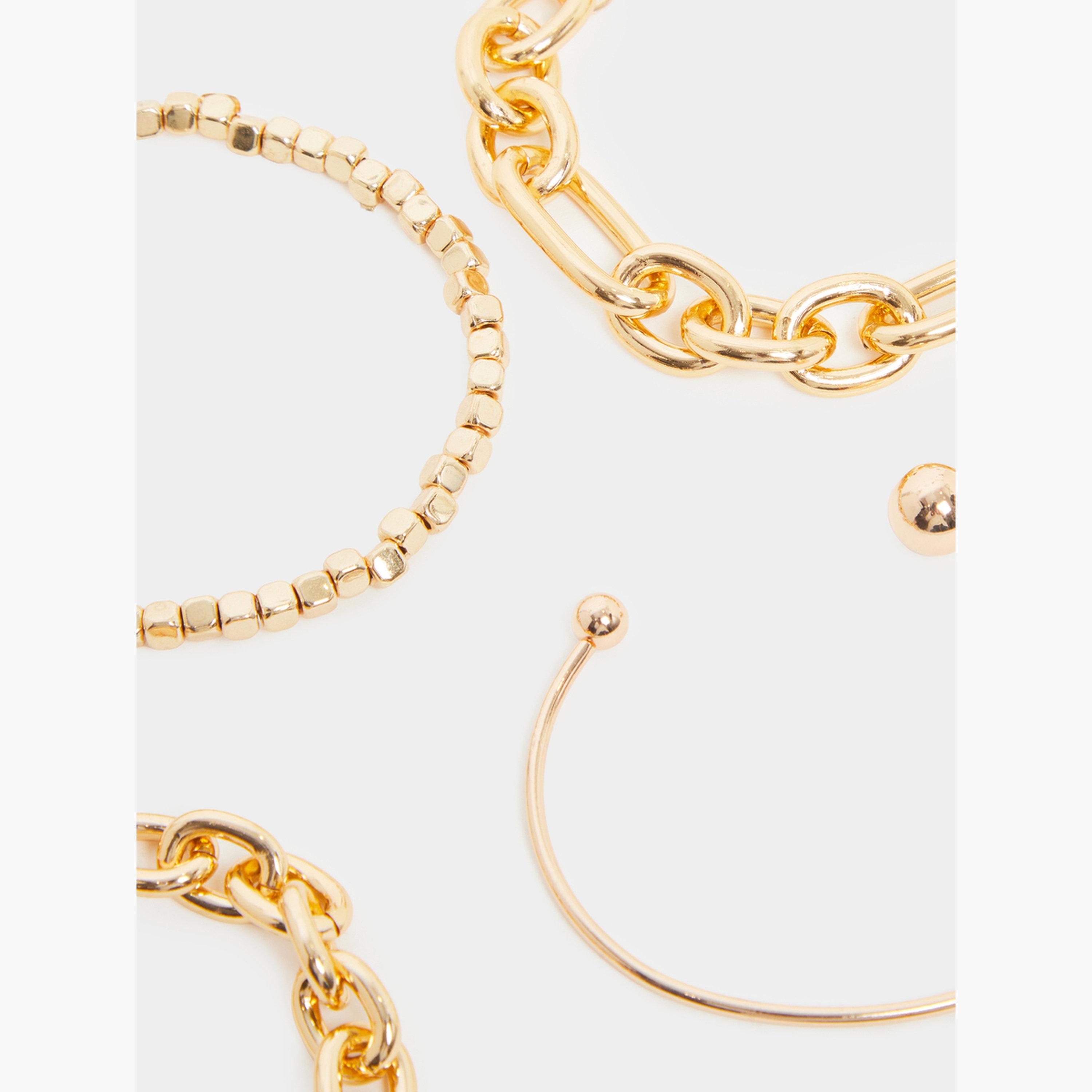 عبوة من 5 قطع أساور سلسلة-women-watchesandjewellery-jewellery-banglesandbracelets-image-2