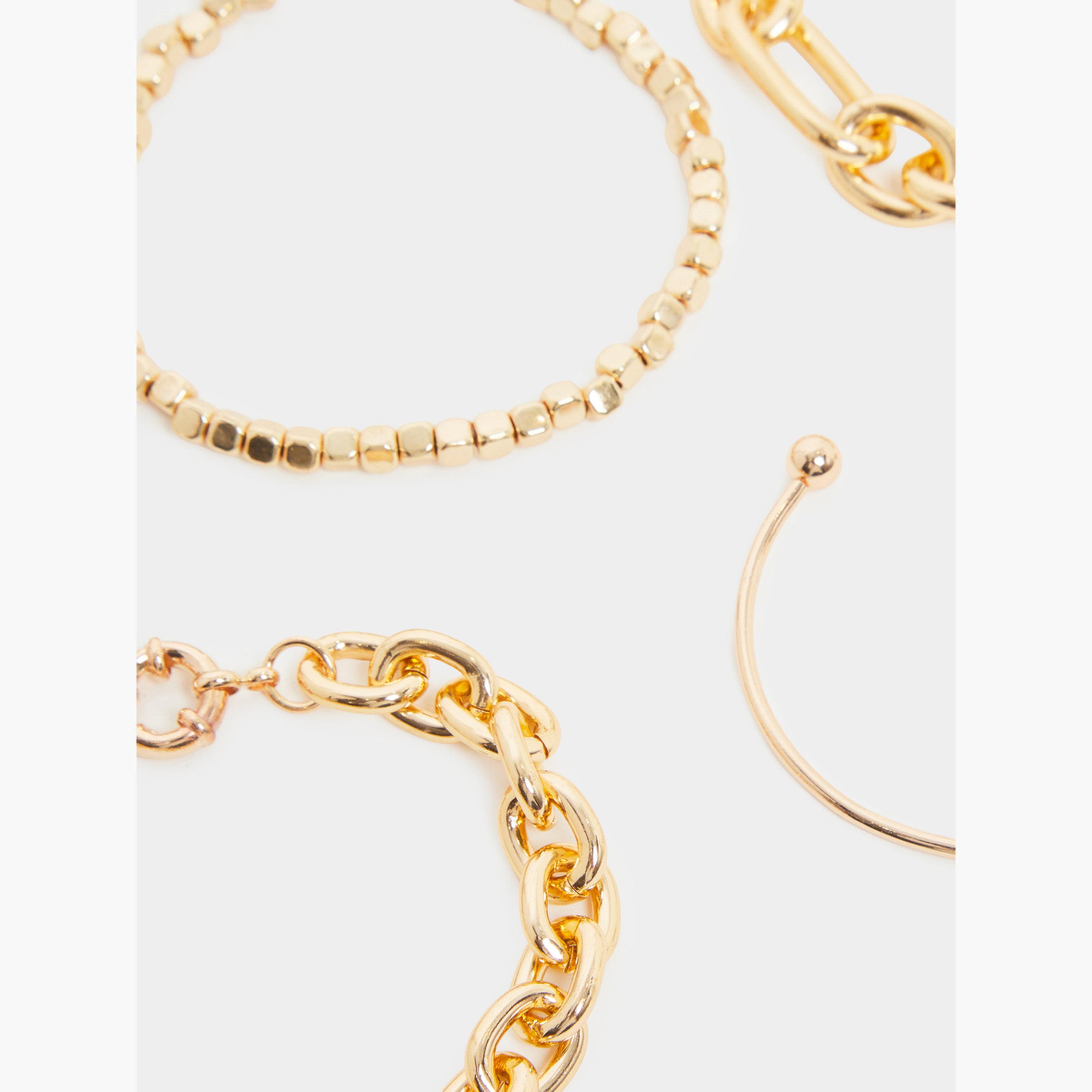 عبوة من 5 قطع أساور سلسلة-women-watchesandjewellery-jewellery-banglesandbracelets-image-3