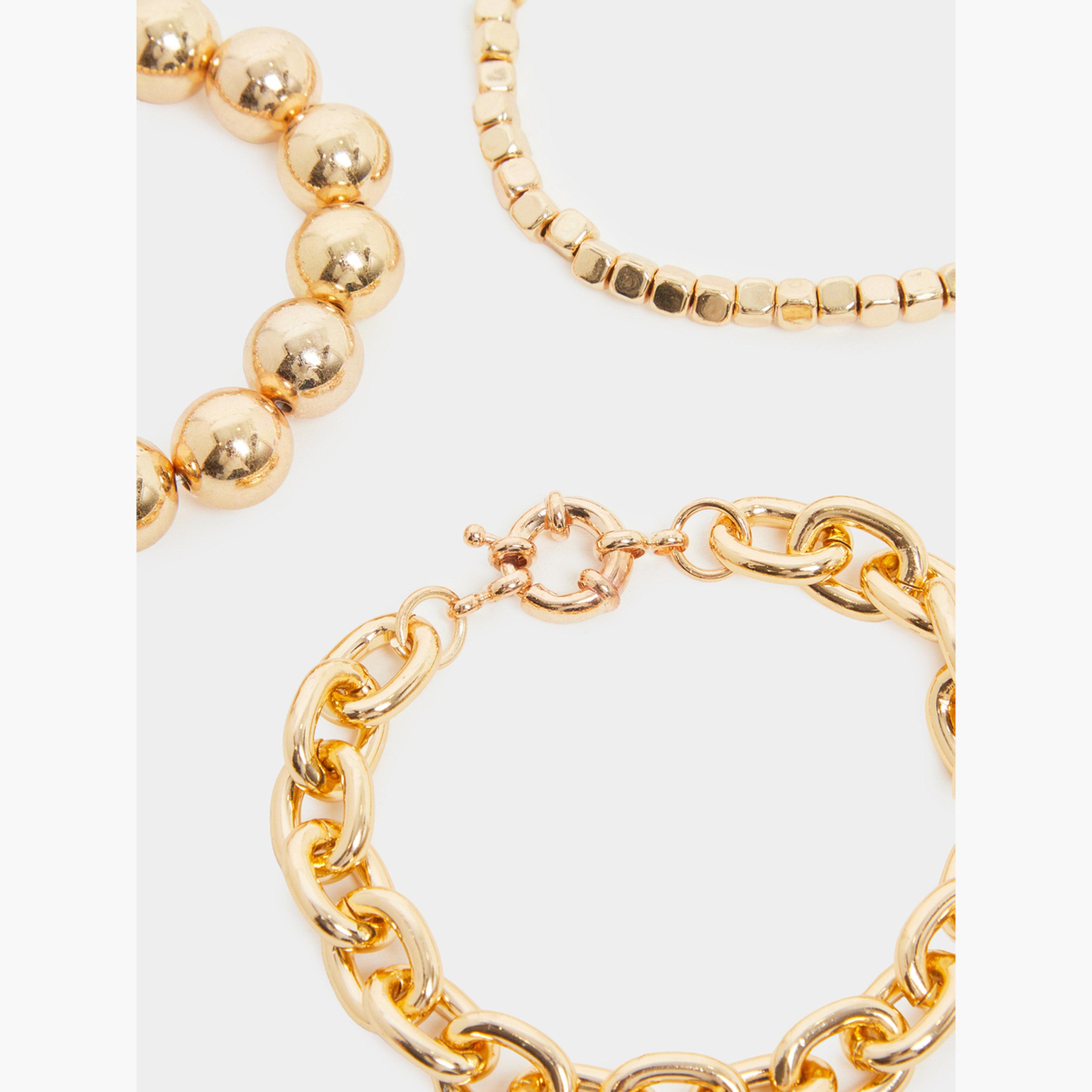 عبوة من 5 قطع أساور سلسلة-women-watchesandjewellery-jewellery-banglesandbracelets-image-4