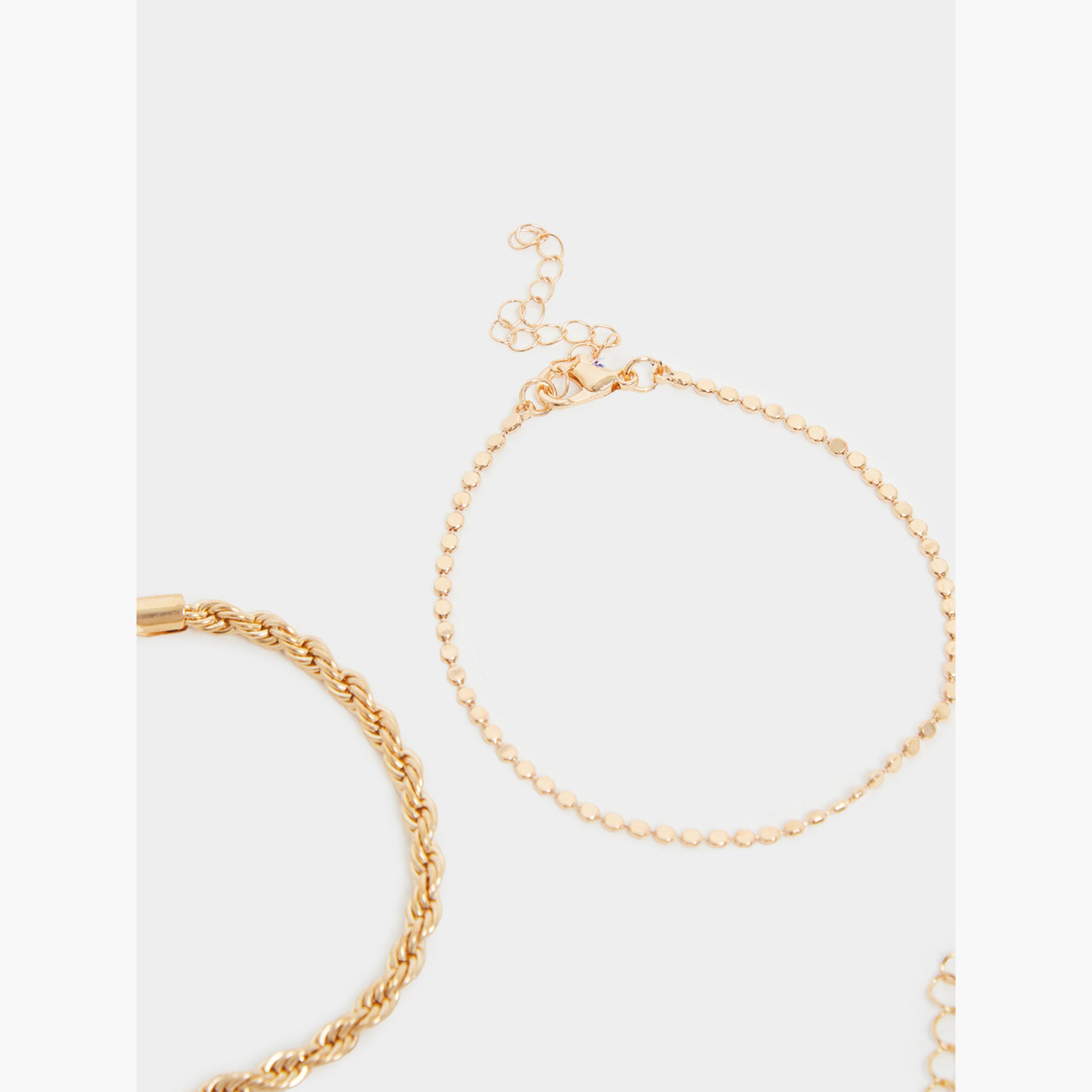 عبوة من 6 قطع أساور سلسلة متنوعة-women-watchesandjewellery-jewellery-banglesandbracelets-image-4
