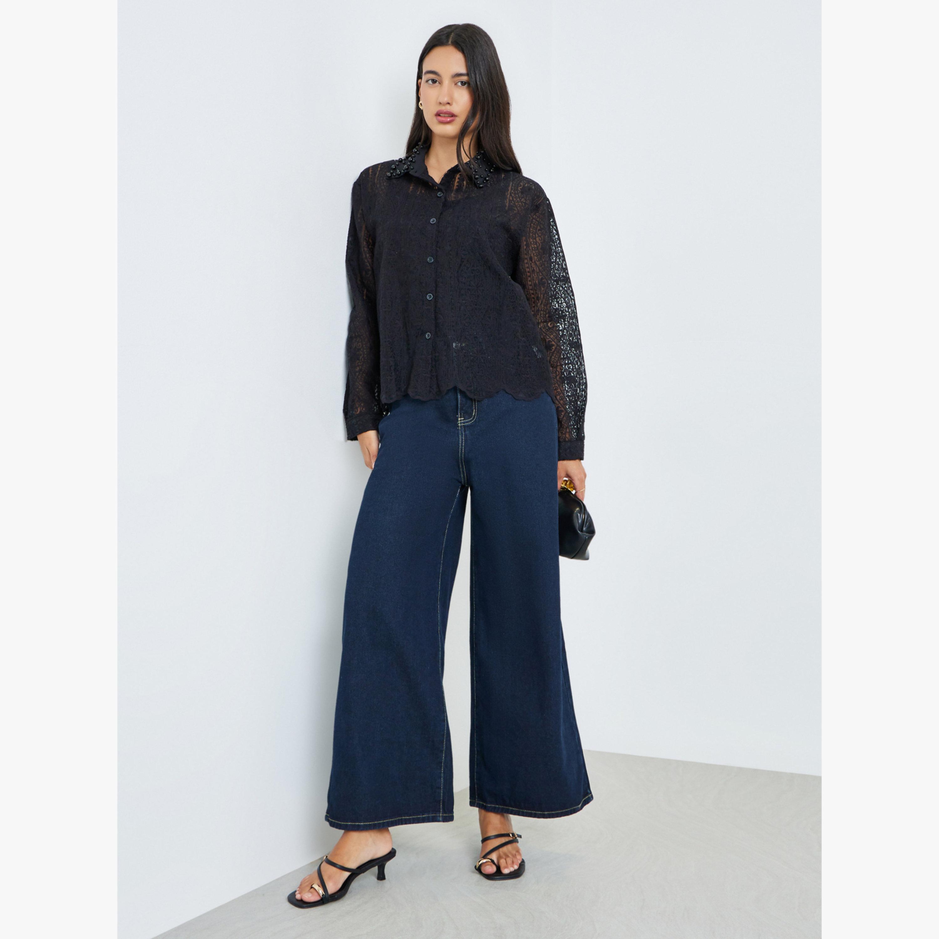 قميص بأكمام طويلة دانتيل-women-clothing-shirtsandblouses-blouses-image-2