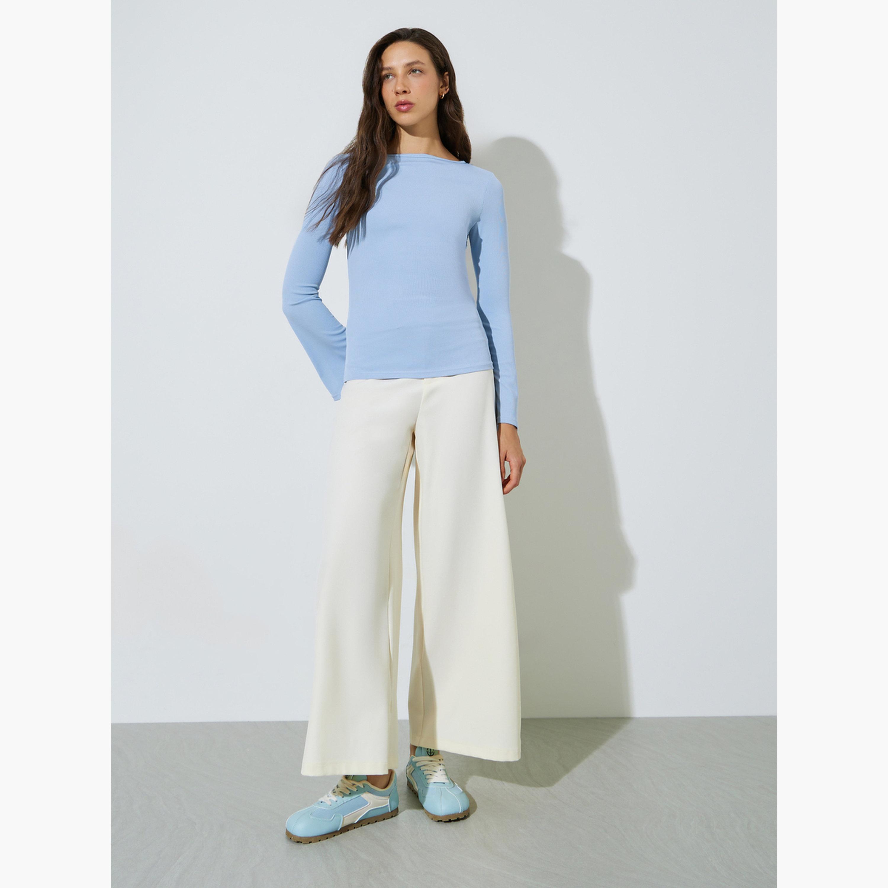 طقم من بلوزتين محبوكة بأكمام جرس-women-clothing-shirtsandblouses-blouses-image-2