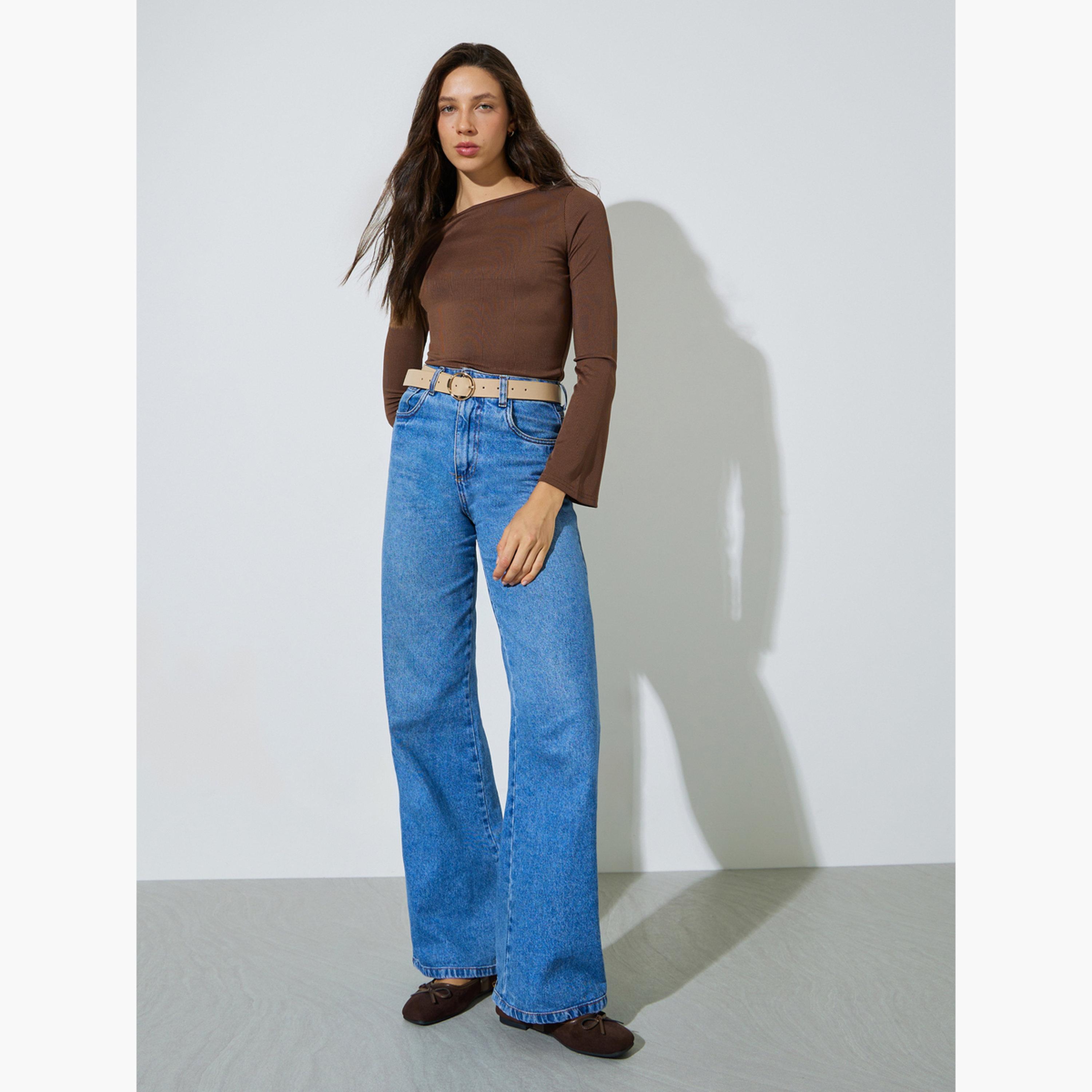 طقم من بلوزتين محبوكة بأكمام جرس-women-clothing-shirtsandblouses-blouses-image-7