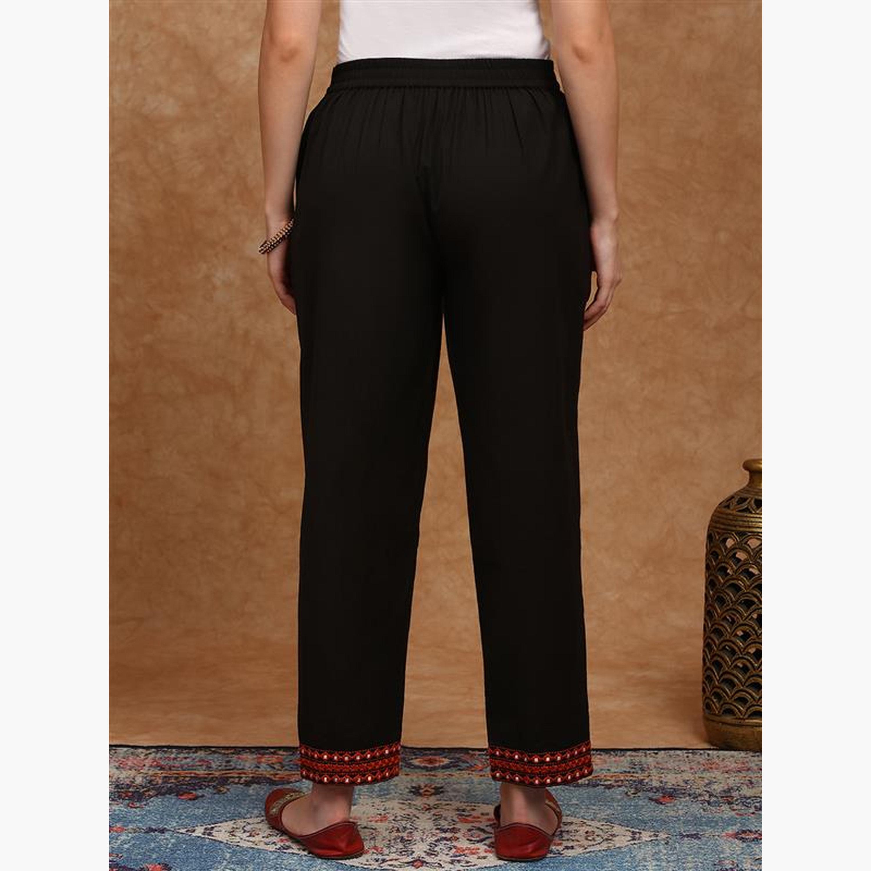 بنطلون بحافة مطرزة-women-clothing-bottoms-trousers-image-5