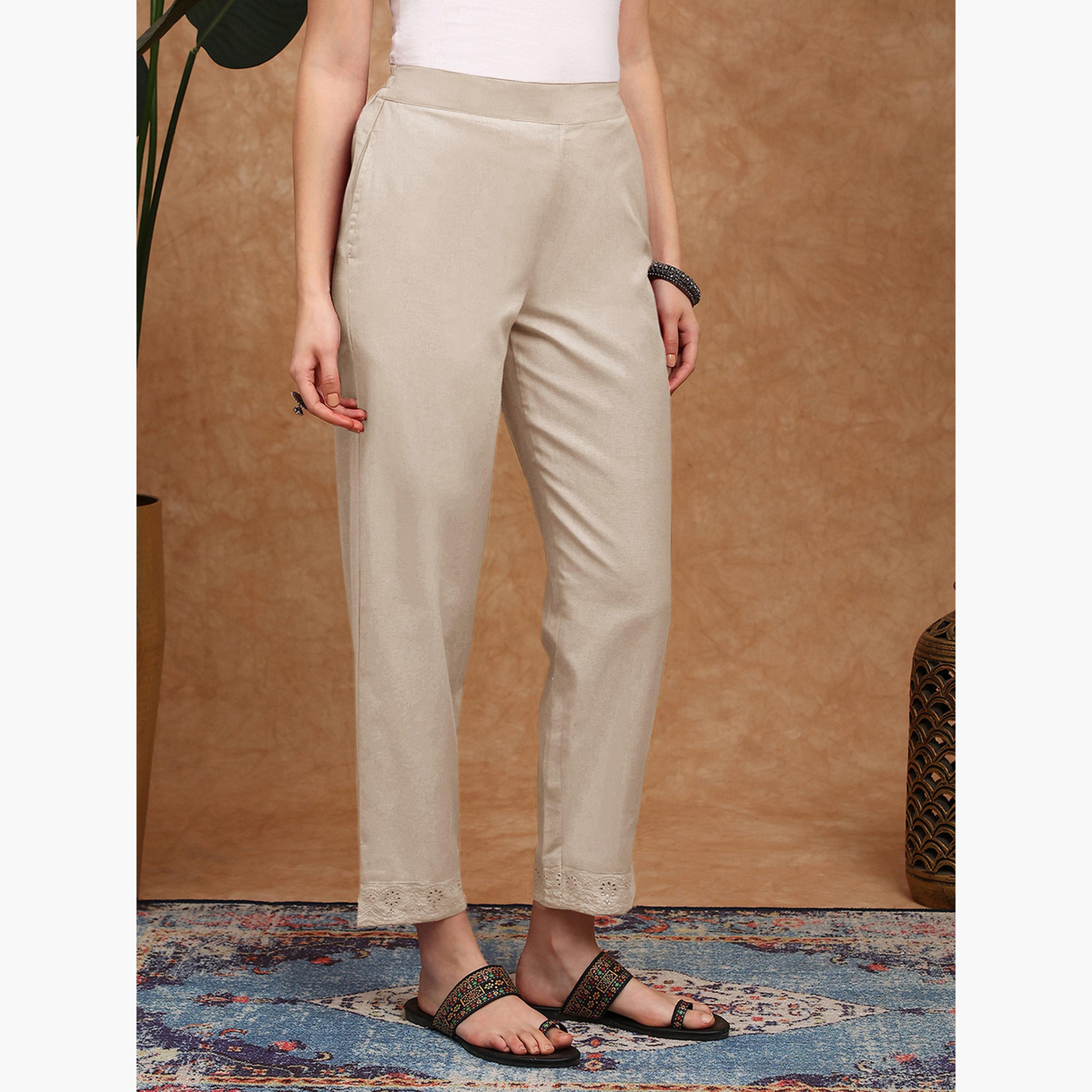 بنطلون كتان بأرجل مستقيمة-women-clothing-bottoms-trousers-image-3