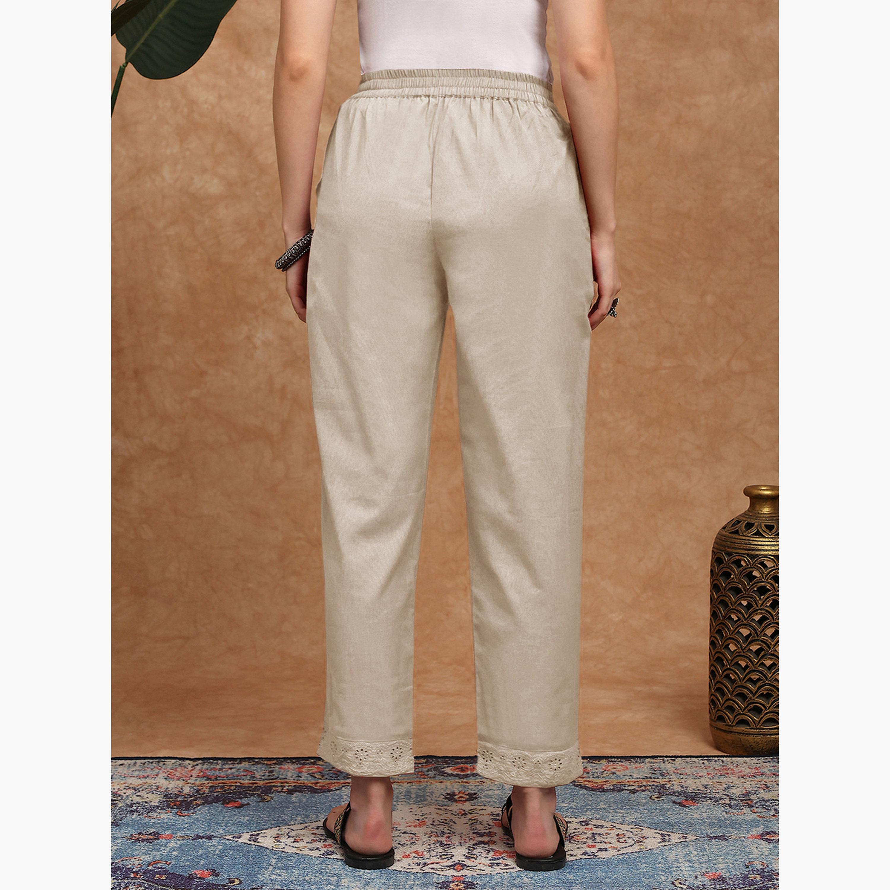 بنطلون كتان بأرجل مستقيمة-women-clothing-bottoms-trousers-image-4