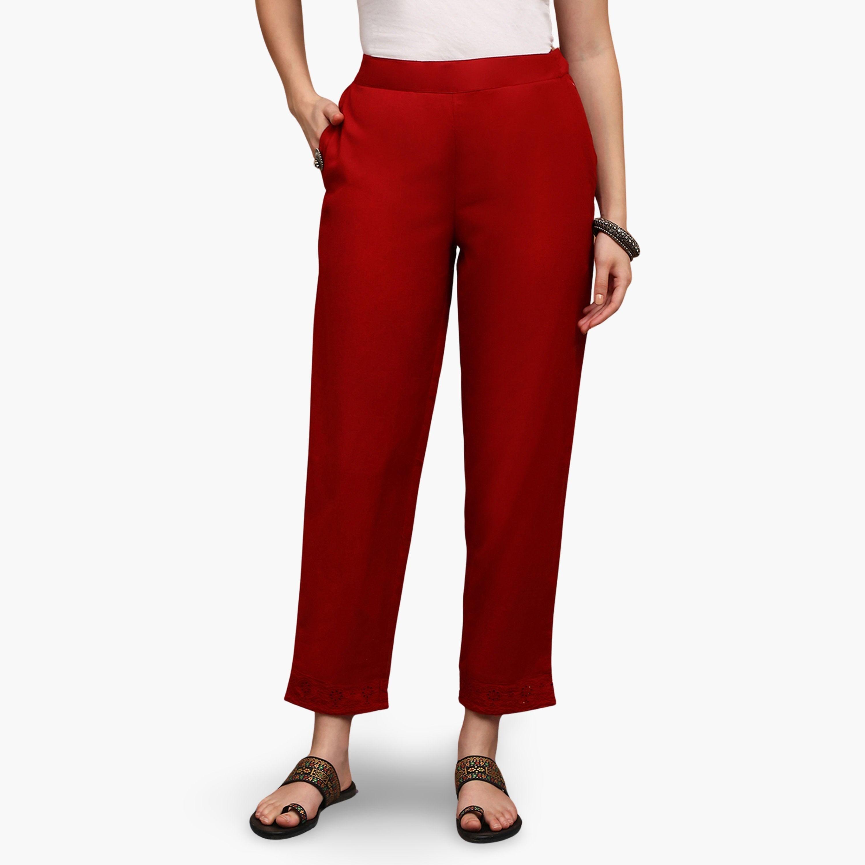 بنطلون بأرجل مستقيمة-women-clothing-bottoms-trousers-image-1
