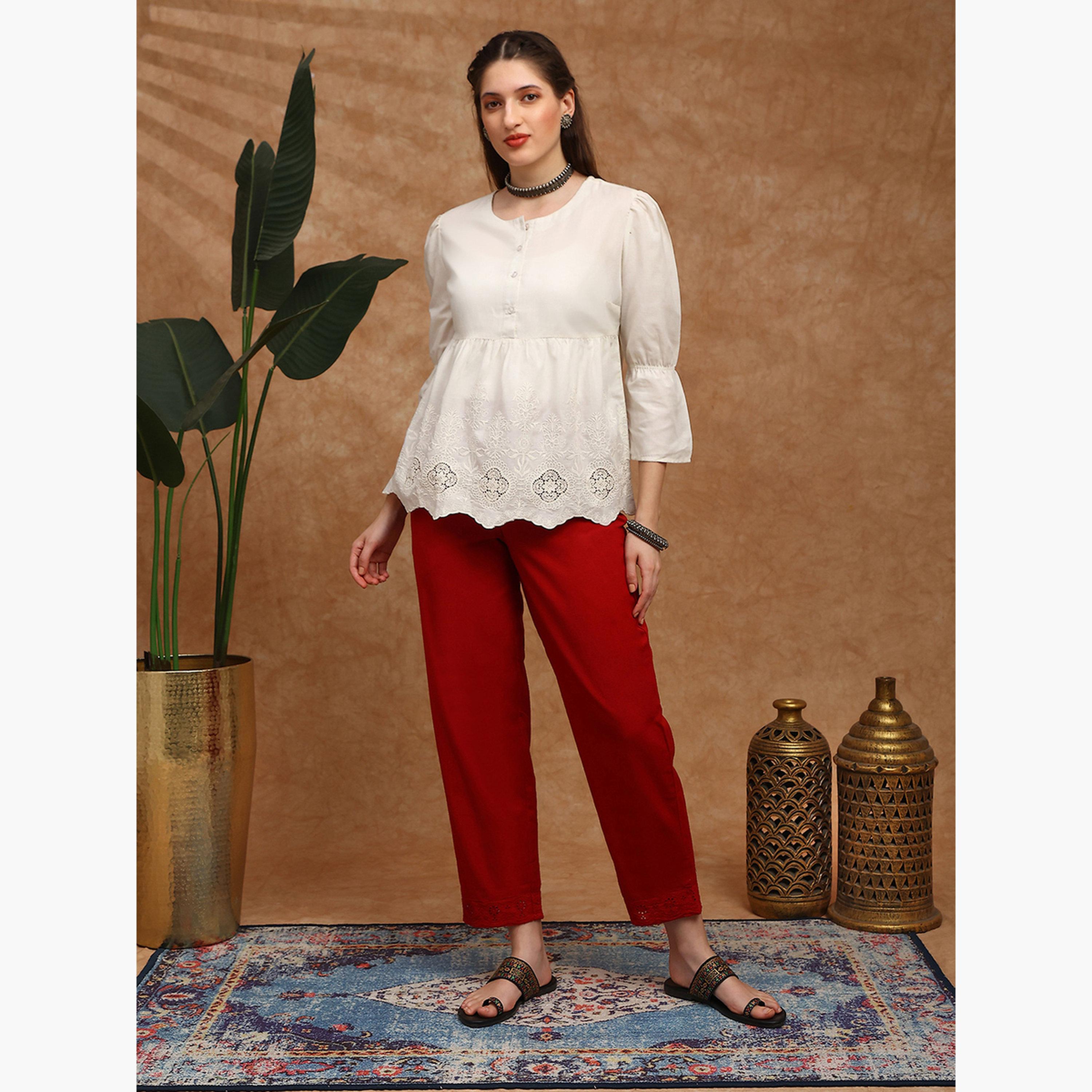 بنطلون بأرجل مستقيمة-women-clothing-bottoms-trousers-image-2