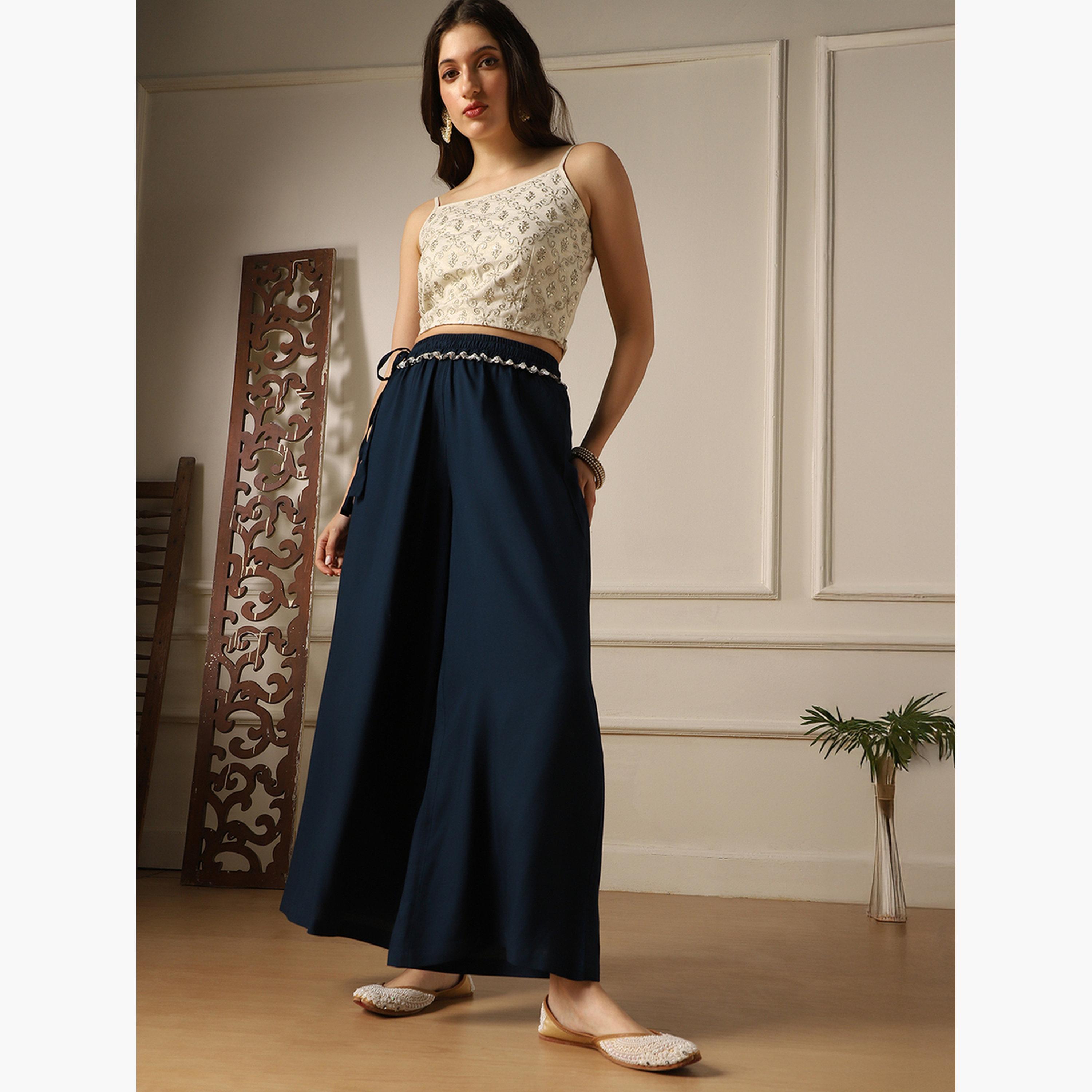 بنطلون بالازو بأرجل واسعة-women-clothing-ethnicwear-bottoms-palazzos-image-6