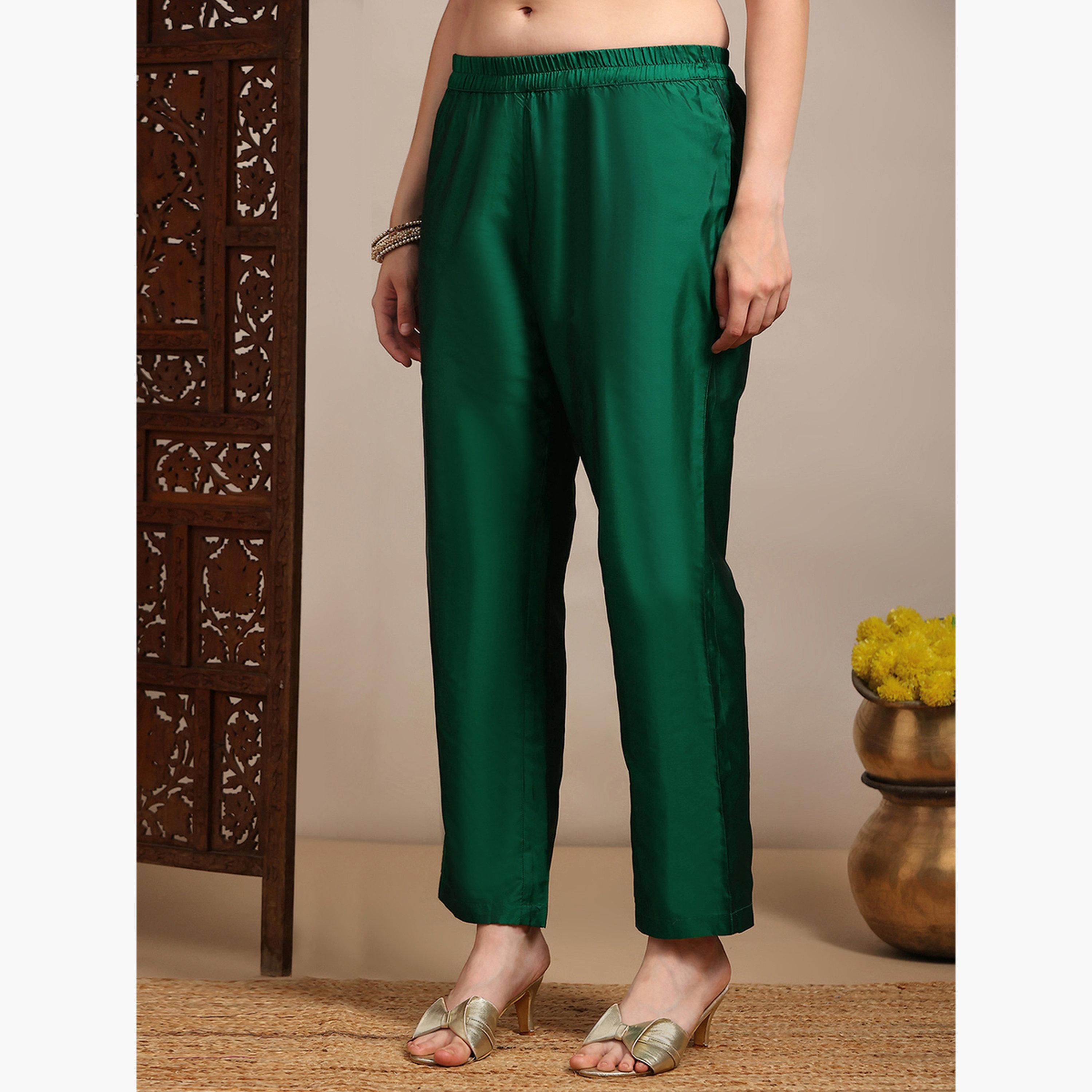 طقم كورتا منسوجة مع بنطال ودوباتا للنساء-women-clothing-ethnicwear-kurtasets-image-5