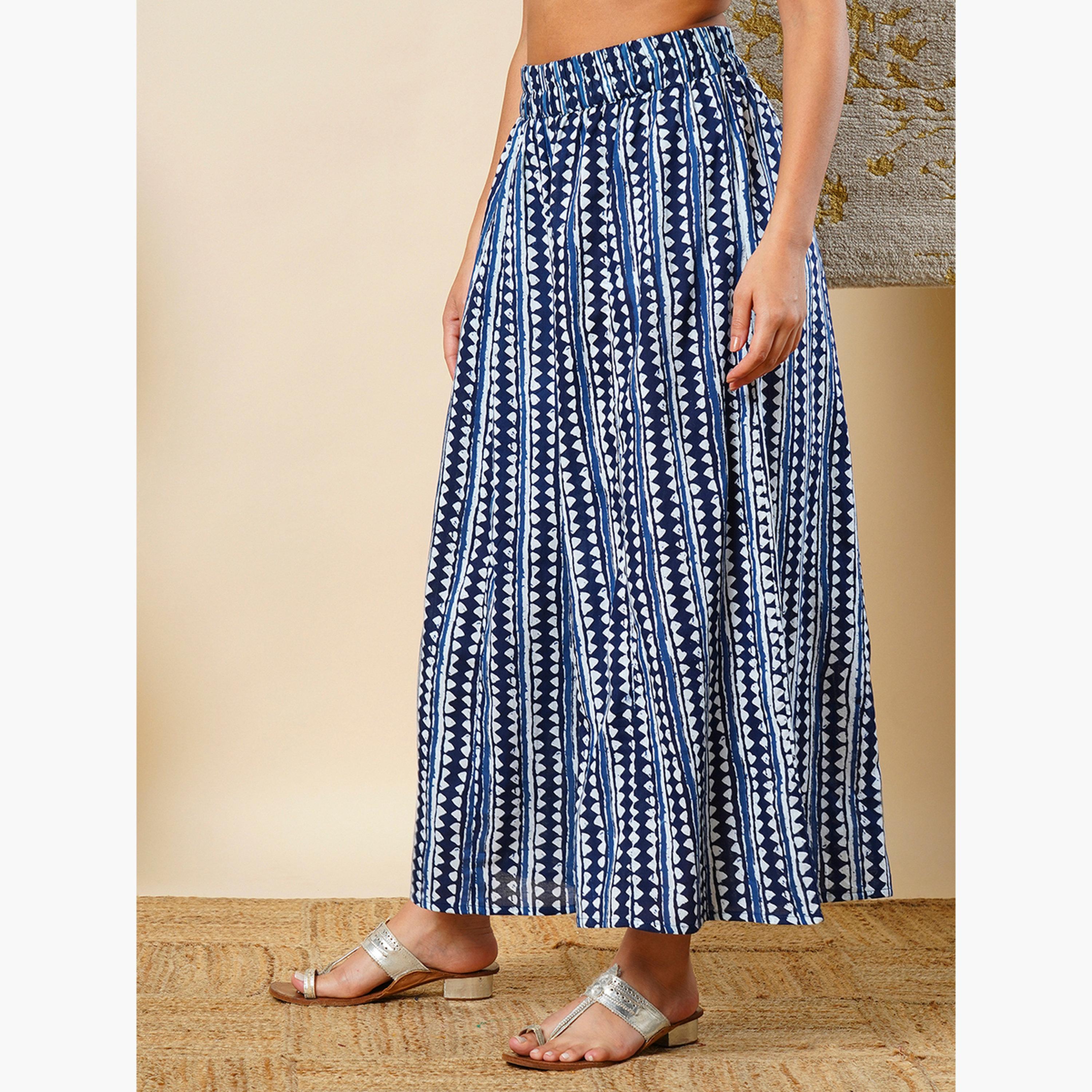 بنطلون بالازو تراثي بطبعة هندسية-women-clothing-ethnicwear-bottoms-palazzos-image-5