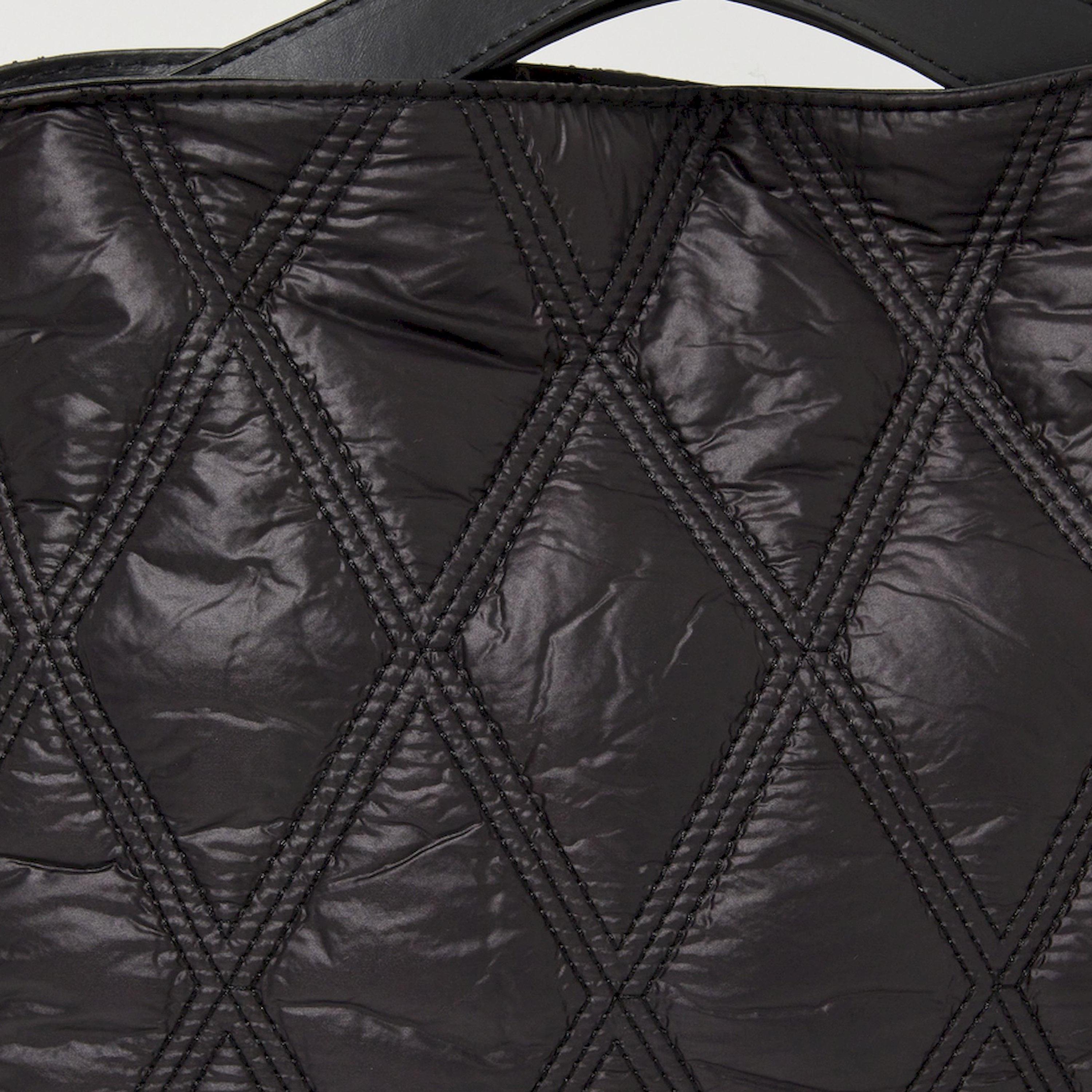 Styli Black Quilted Tote Bag with Crossbody Strap-women-bagsandwallets-handbags-image-3