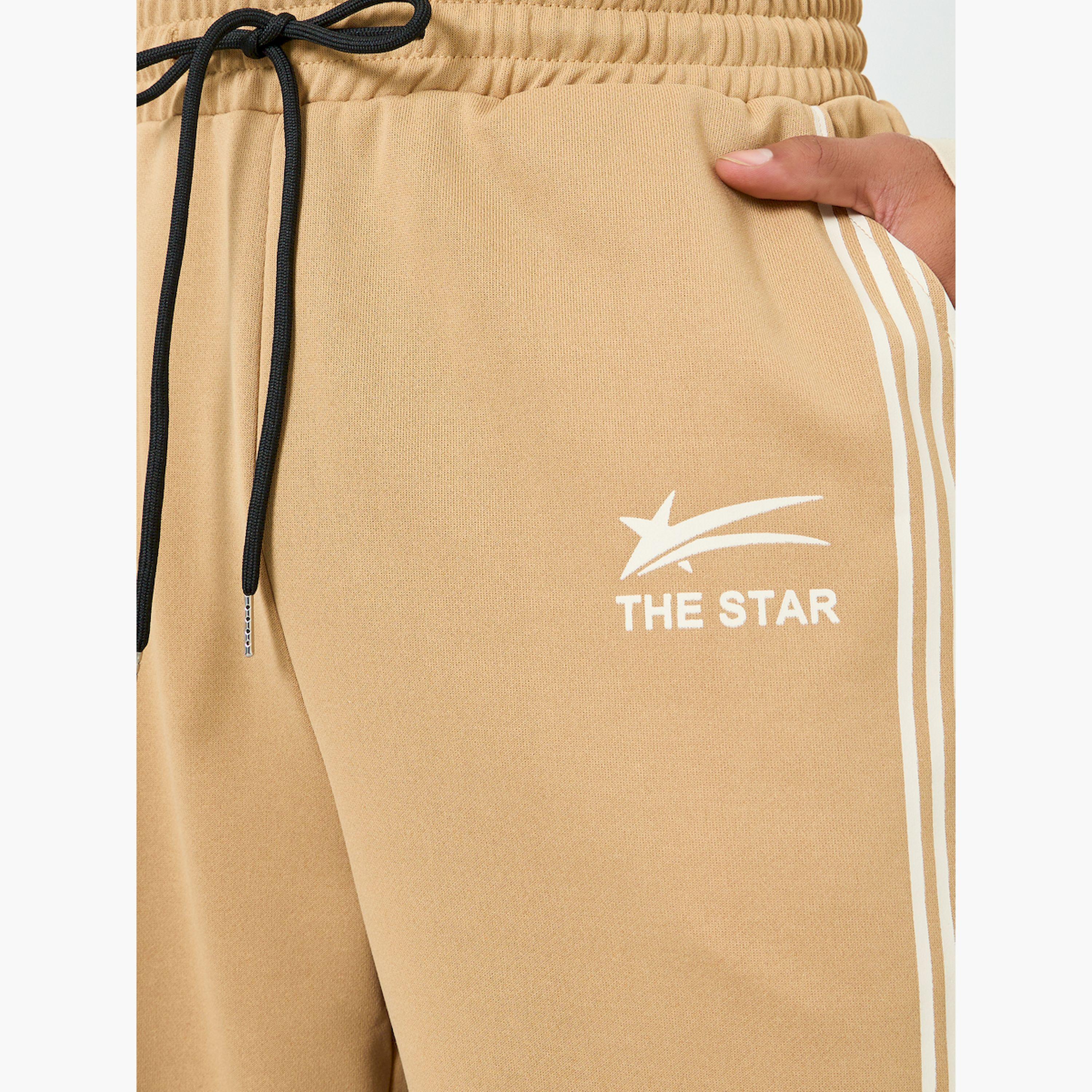 بنطال رياضي بني مخطط للرجال-men-clothing-bottoms-joggers-image-3