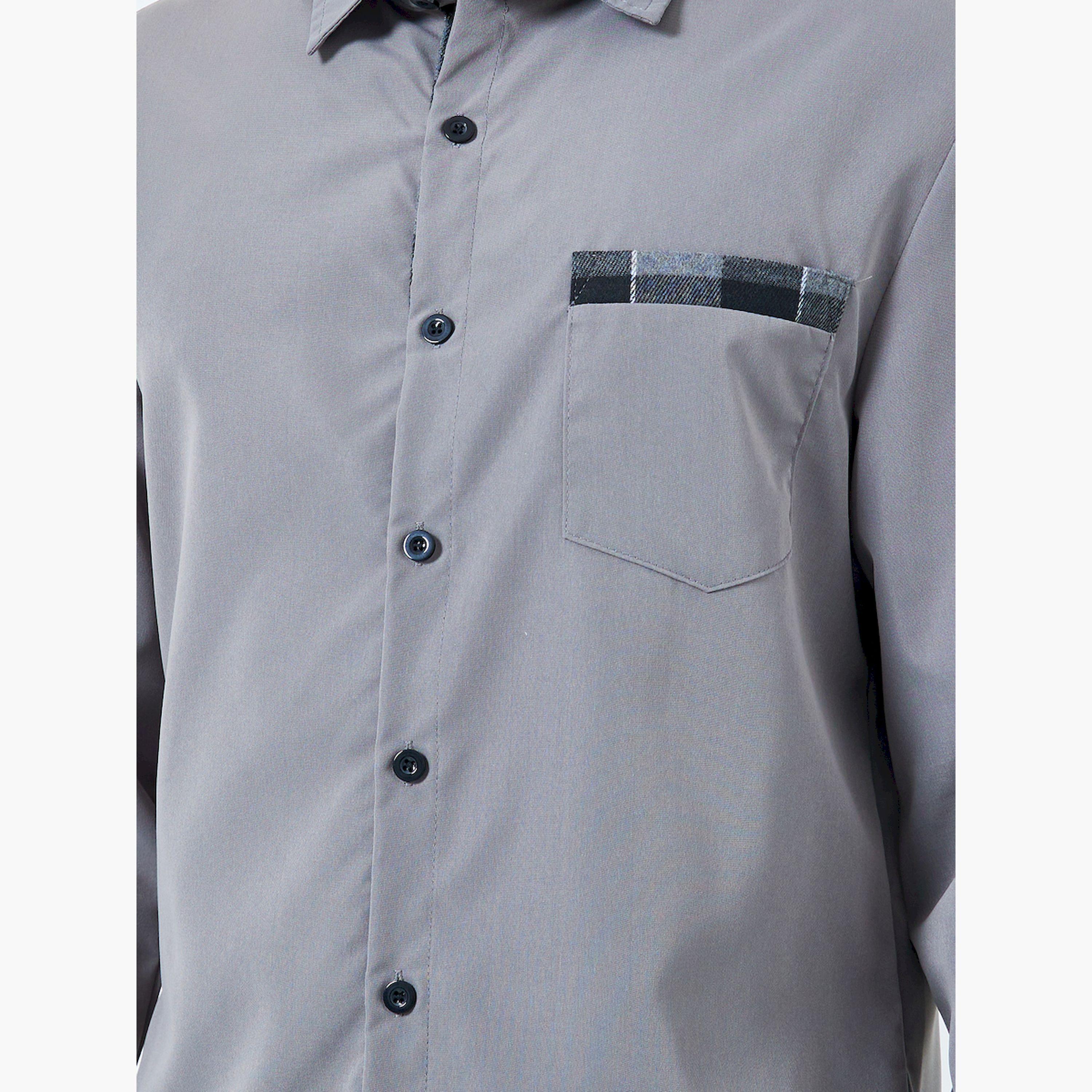 قميص رجالي رمادي بياقة مفرودة وأكمام طويلة-men-clothing-shirts-image-5