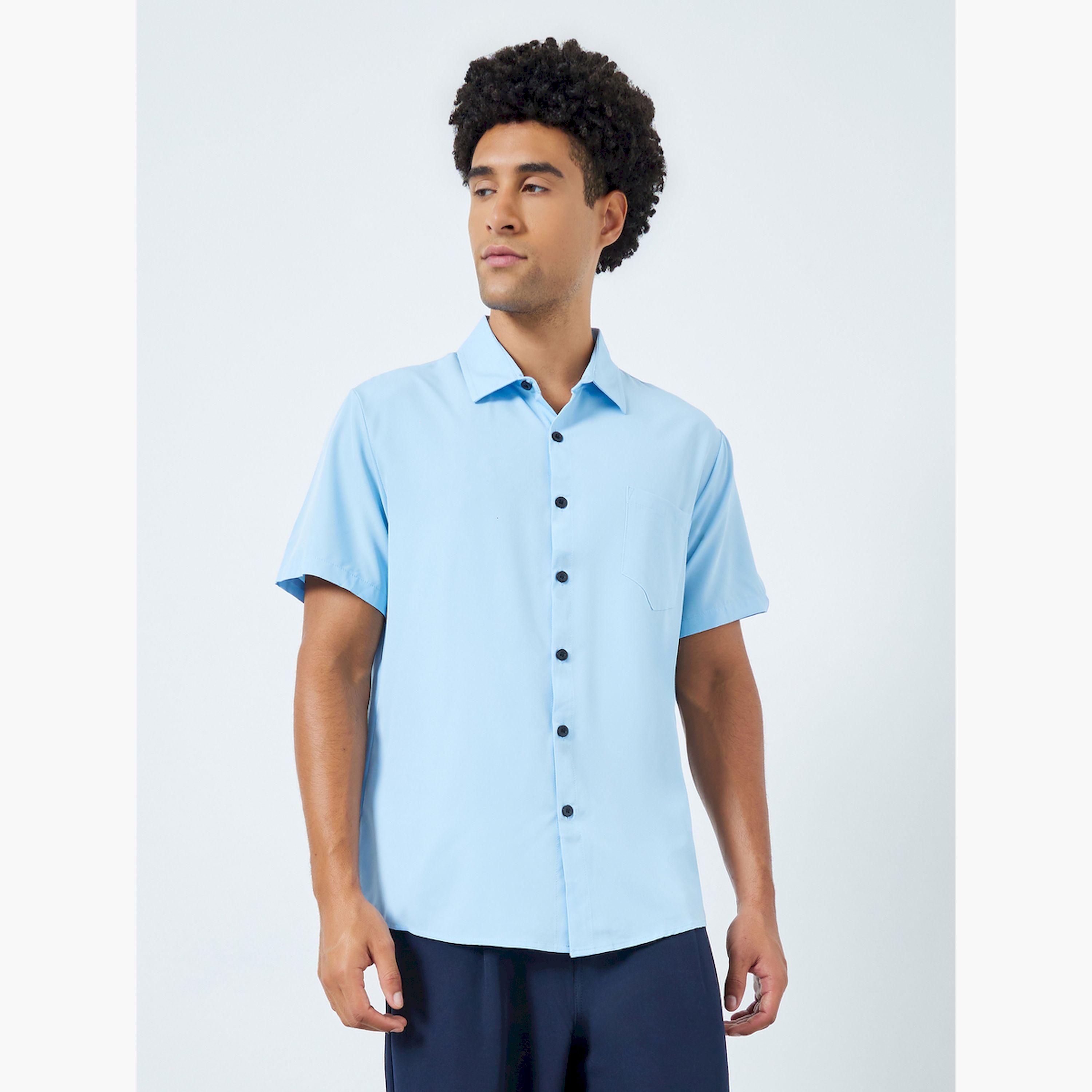 قميص كاجوال بأكمام قصيرة-men-clothing-shirts-image-1