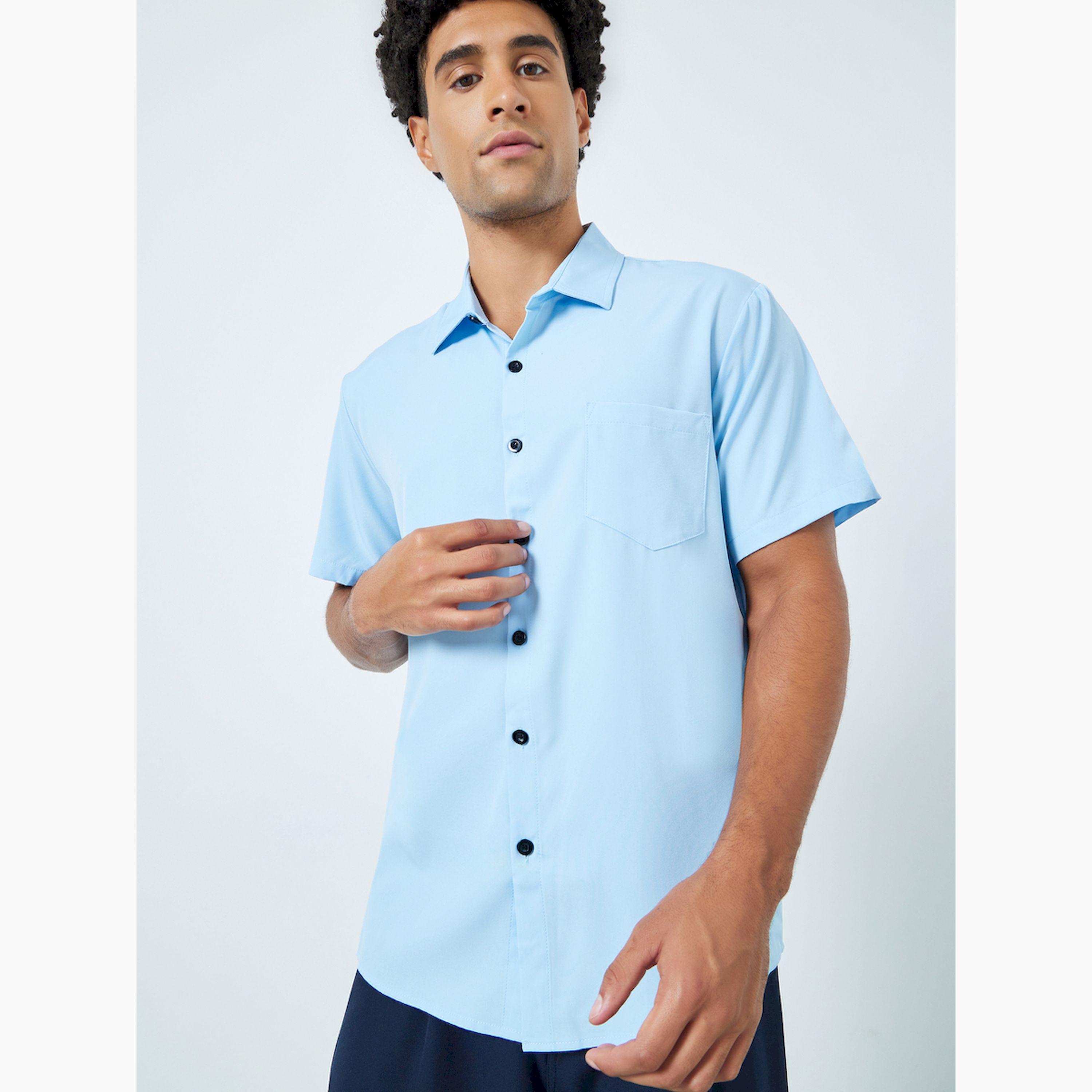 قميص كاجوال بأكمام قصيرة-men-clothing-shirts-image-5