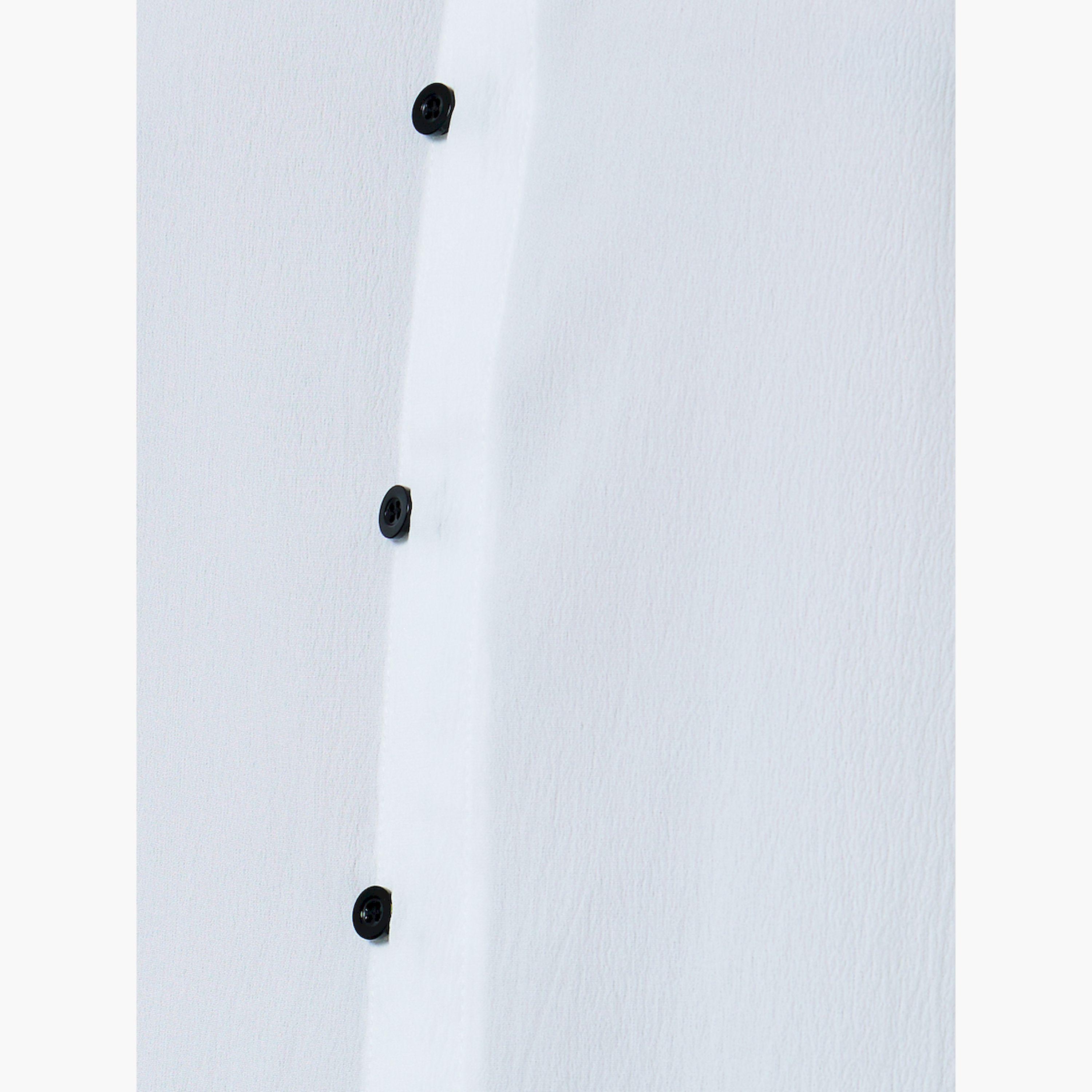 Take Two Men White Mandarin Collar Shirt-men-clothing-shirts-image-4