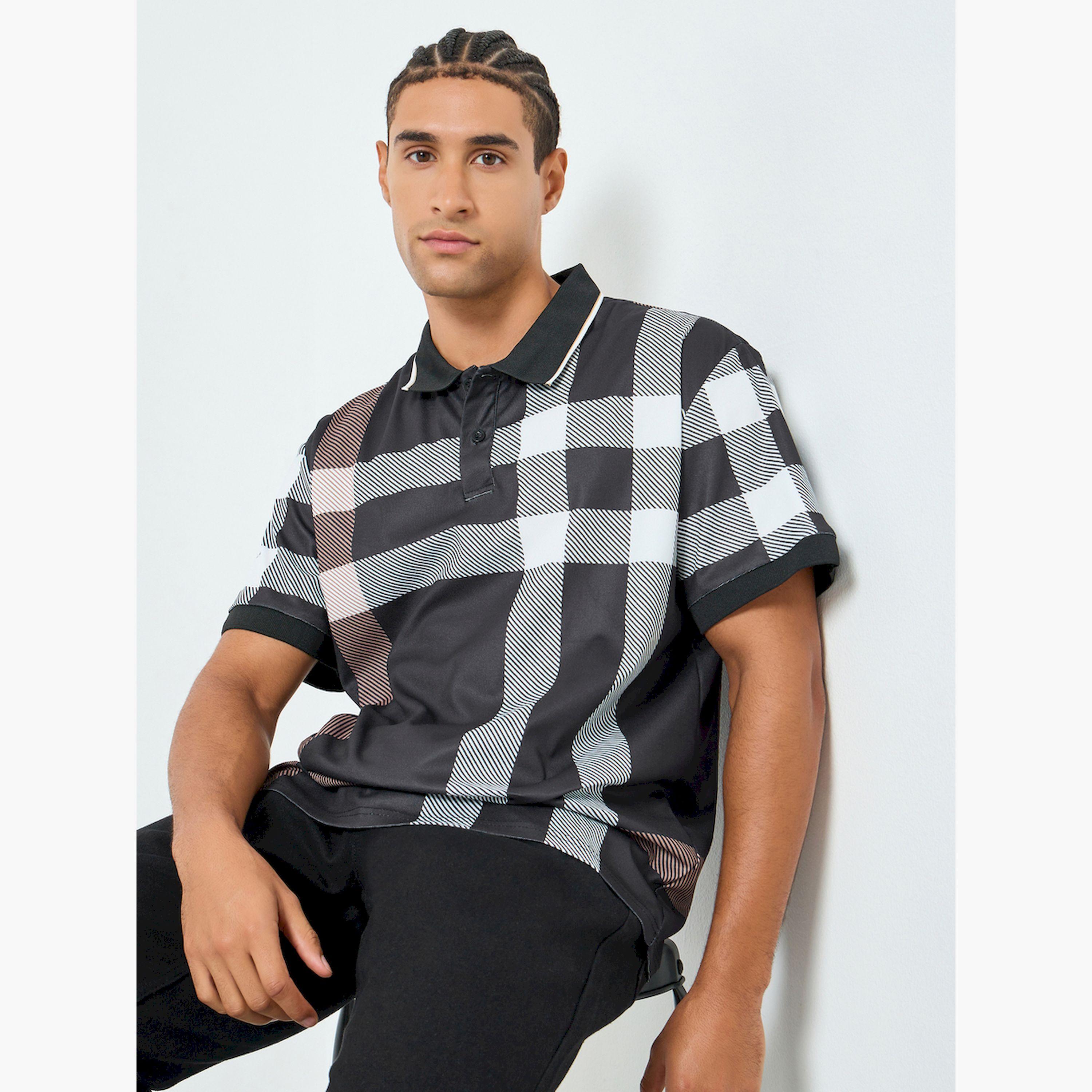 Take Two Men Checked Short Sleeve Polo-men-clothing-tshirtsandpolos-polos-image-3