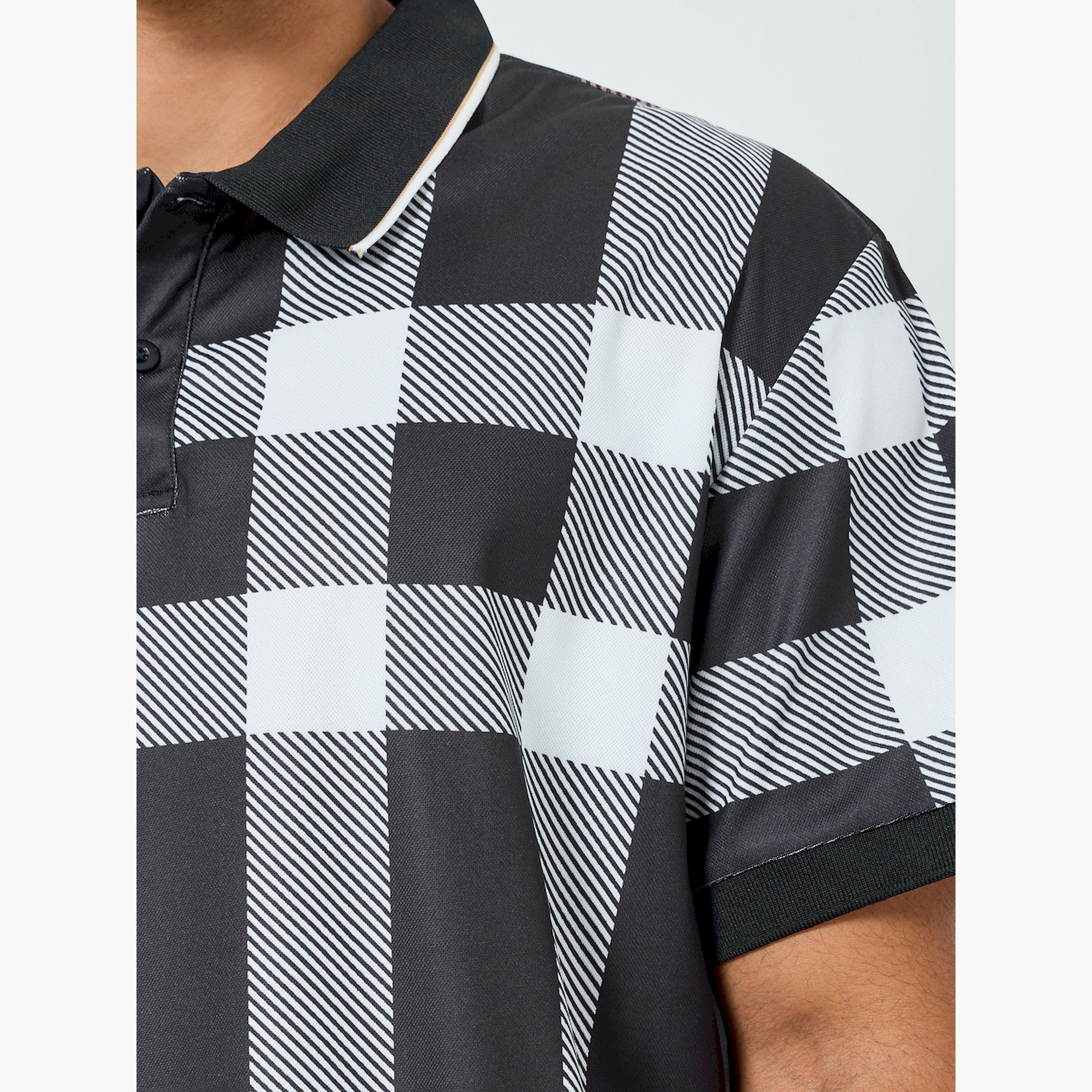 Take Two Men Checked Short Sleeve Polo-men-clothing-tshirtsandpolos-polos-image-5