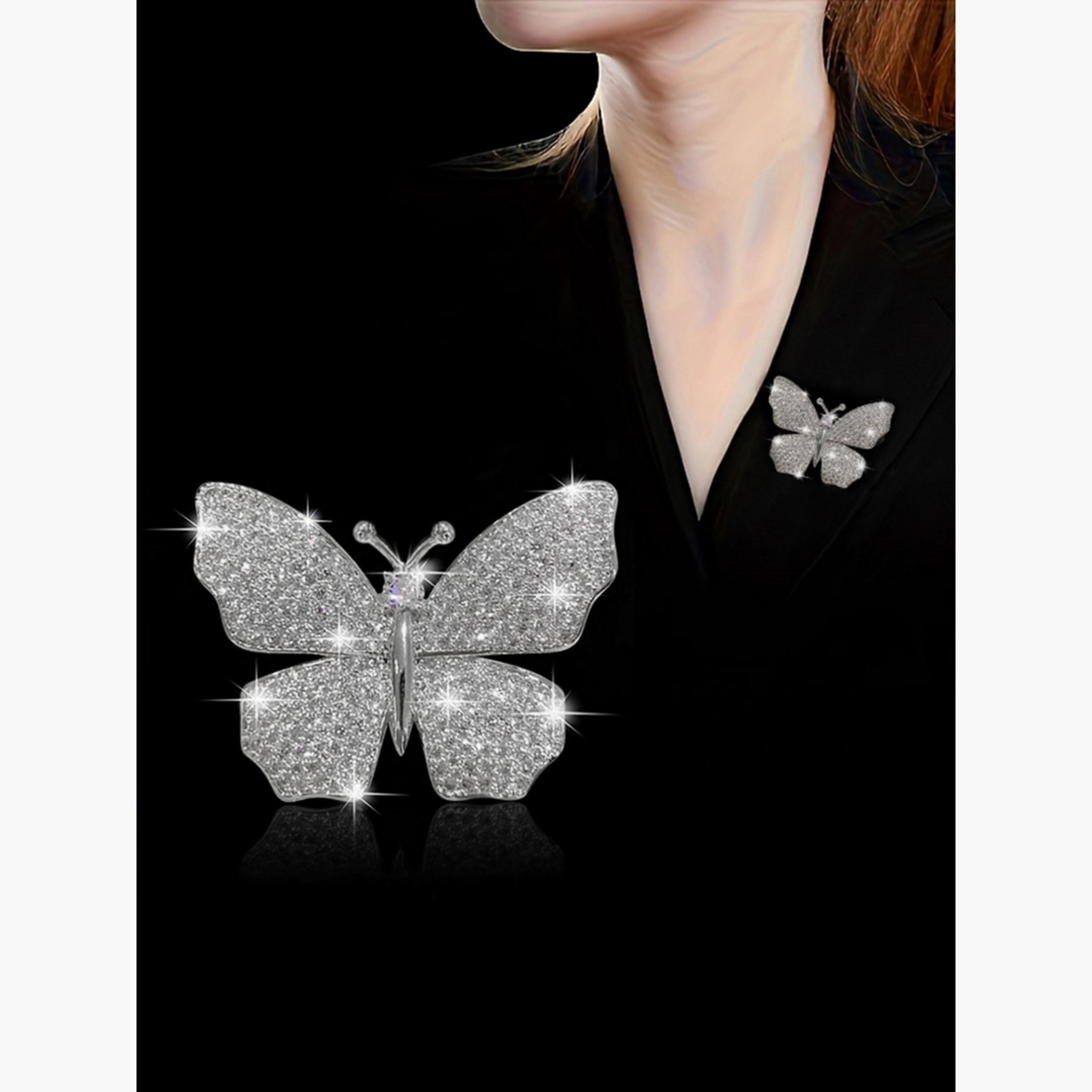 بروش لامع بشكل فراشة-women-watchesandjewellery-jewellery-brooches-image-2