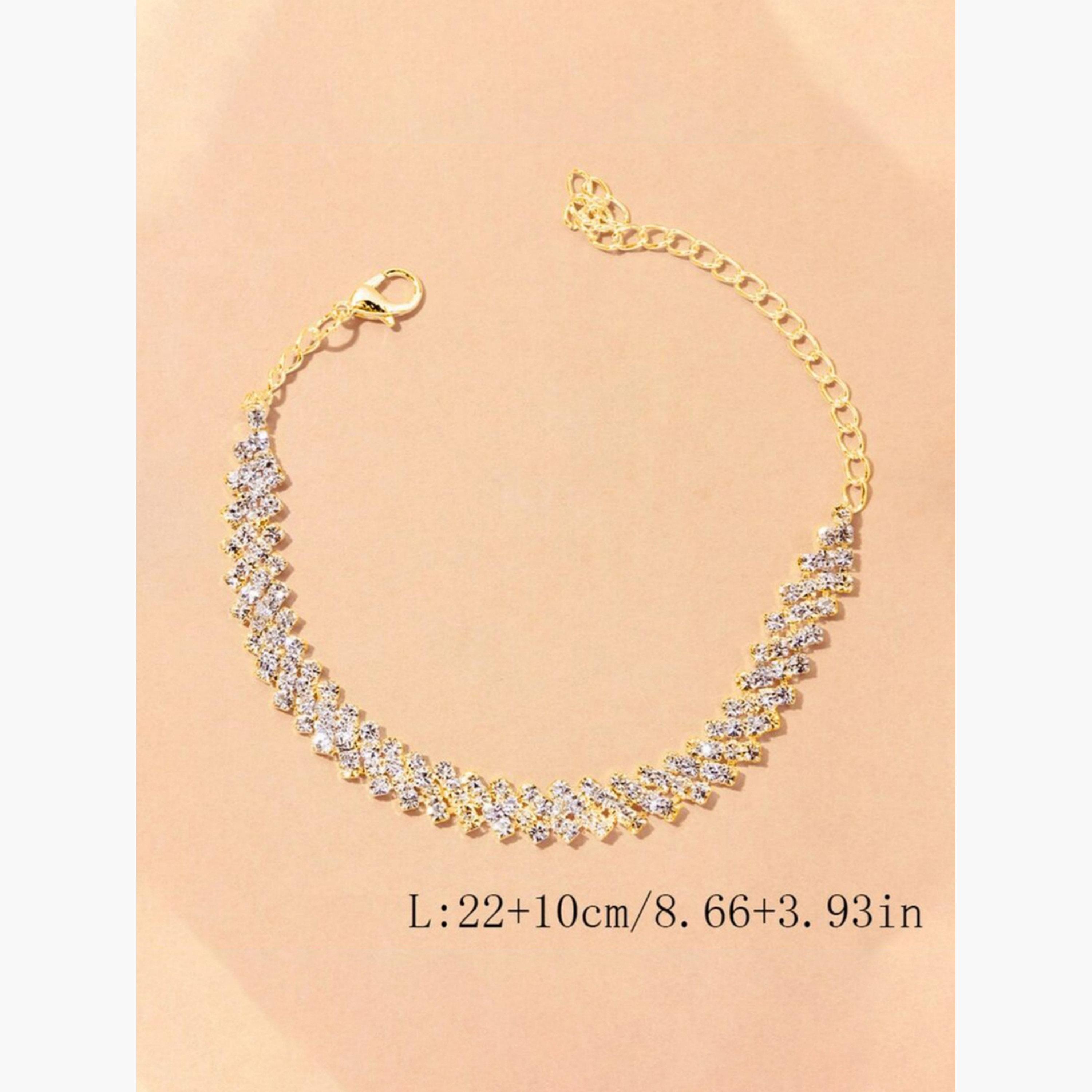خلخال مرصع بالراين-women-watchesandjewellery-jewellery-anklets-image-5