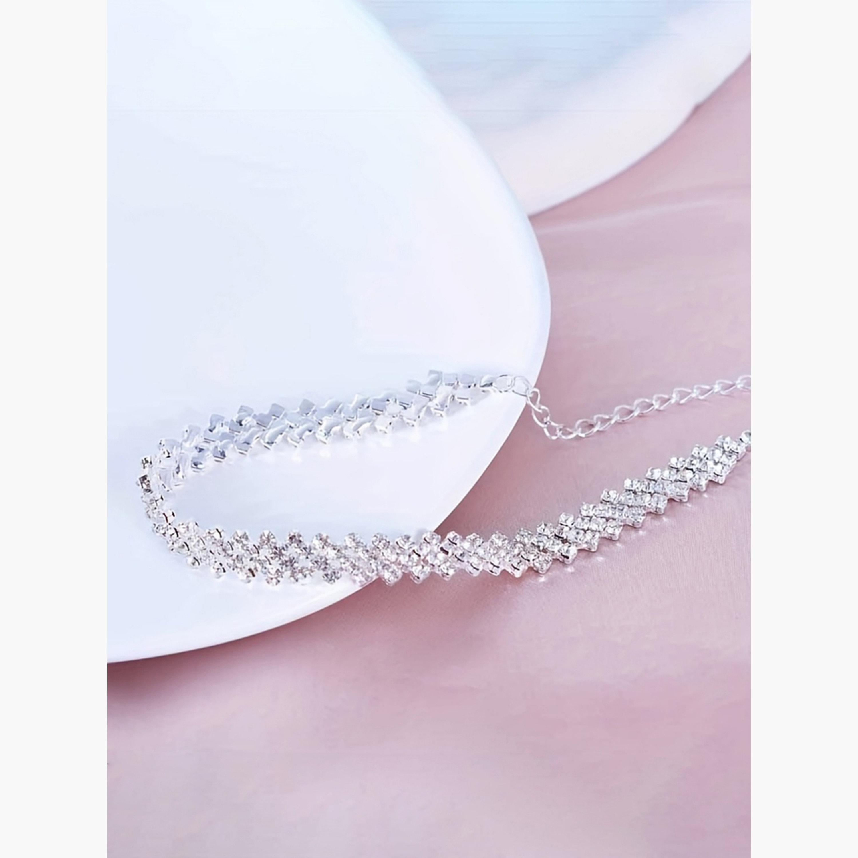 خلخال مرصع بالراين-women-watchesandjewellery-jewellery-anklets-image-5