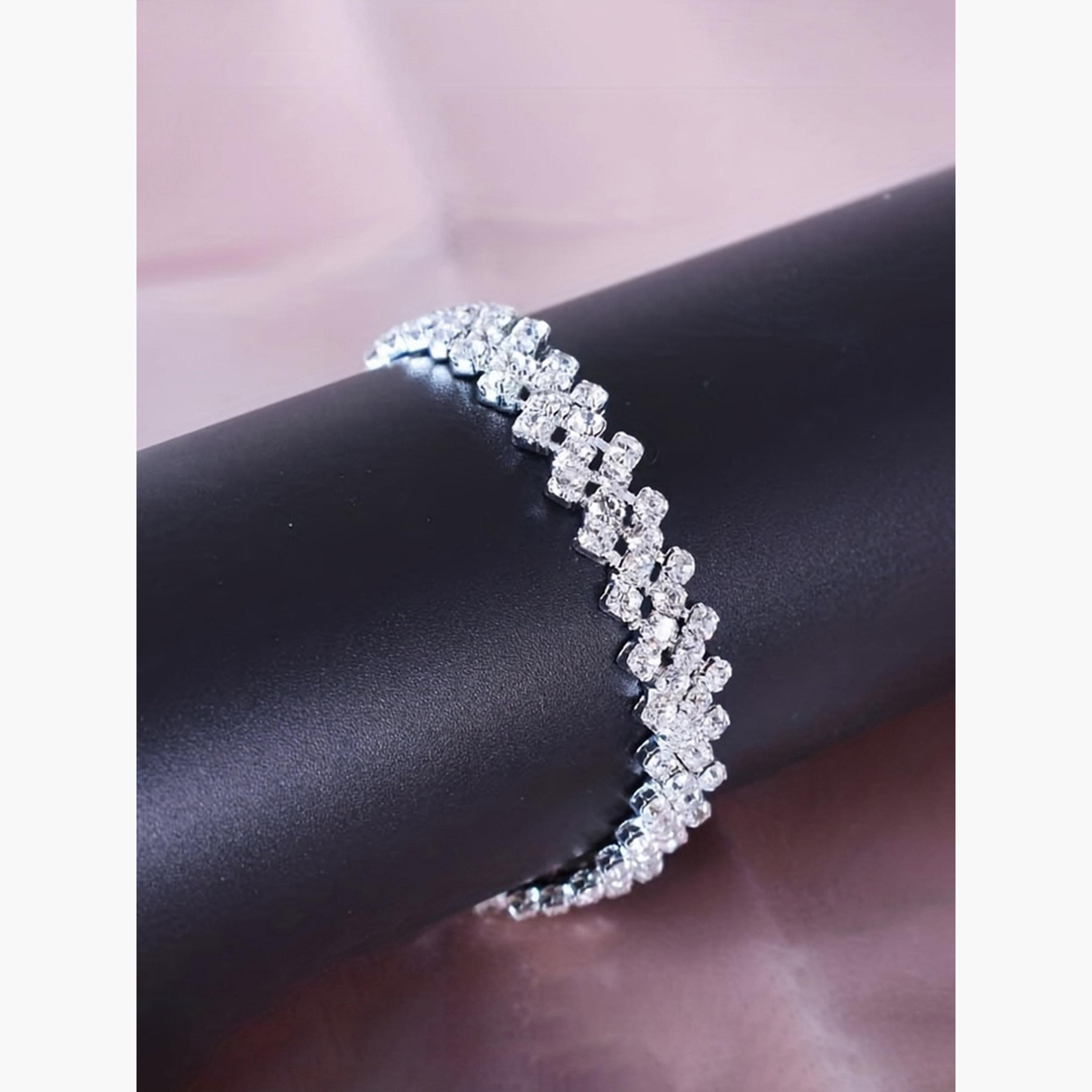 خلخال مرصع بالراين-women-watchesandjewellery-jewellery-anklets-image-6