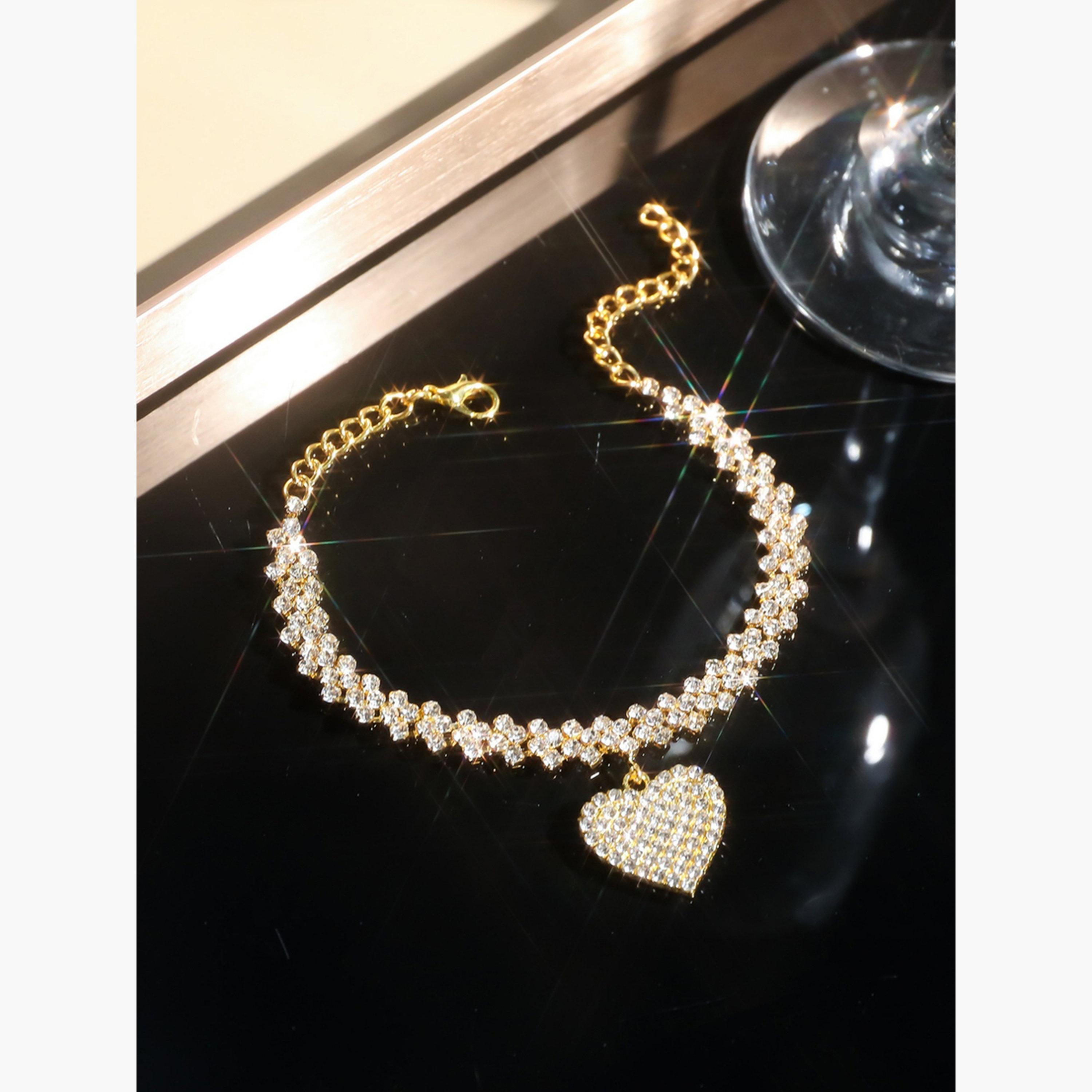 سوار لامع بدلاية قلب-women-watchesandjewellery-jewellery-banglesandbracelets-image-3