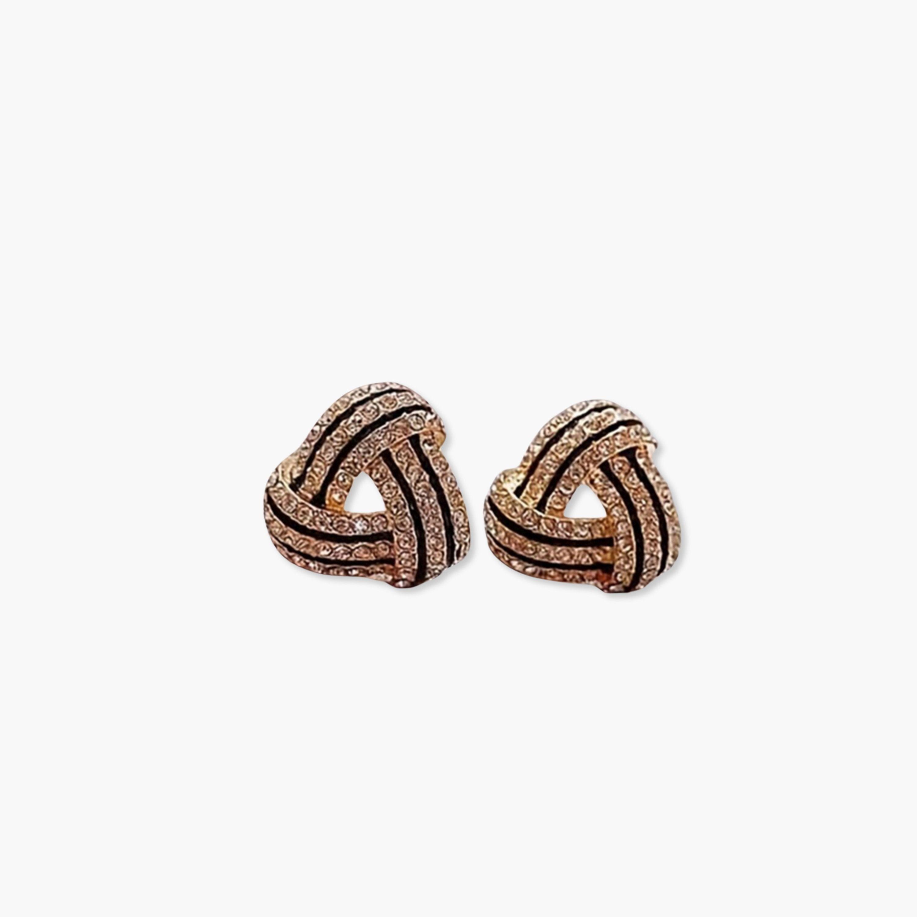 أقراط راينستون بتصميم هندسي-women-watchesandjewellery-jewellery-earrings-image-1