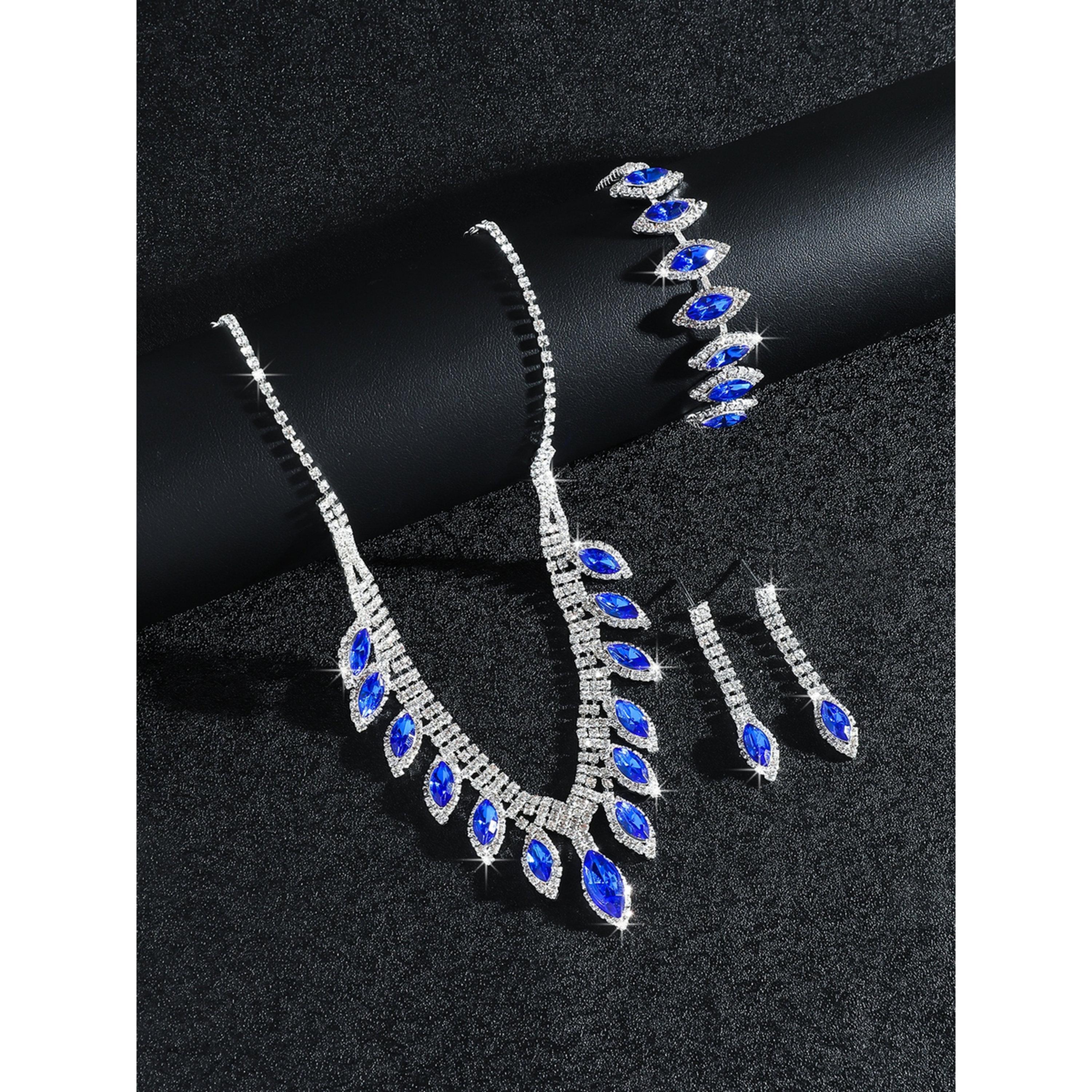 مجموعة من قلادة وسوار وأقراط مرصعة بأحجار الراين-women-watchesandjewellery-jewellery-jewellerysets-image-6
