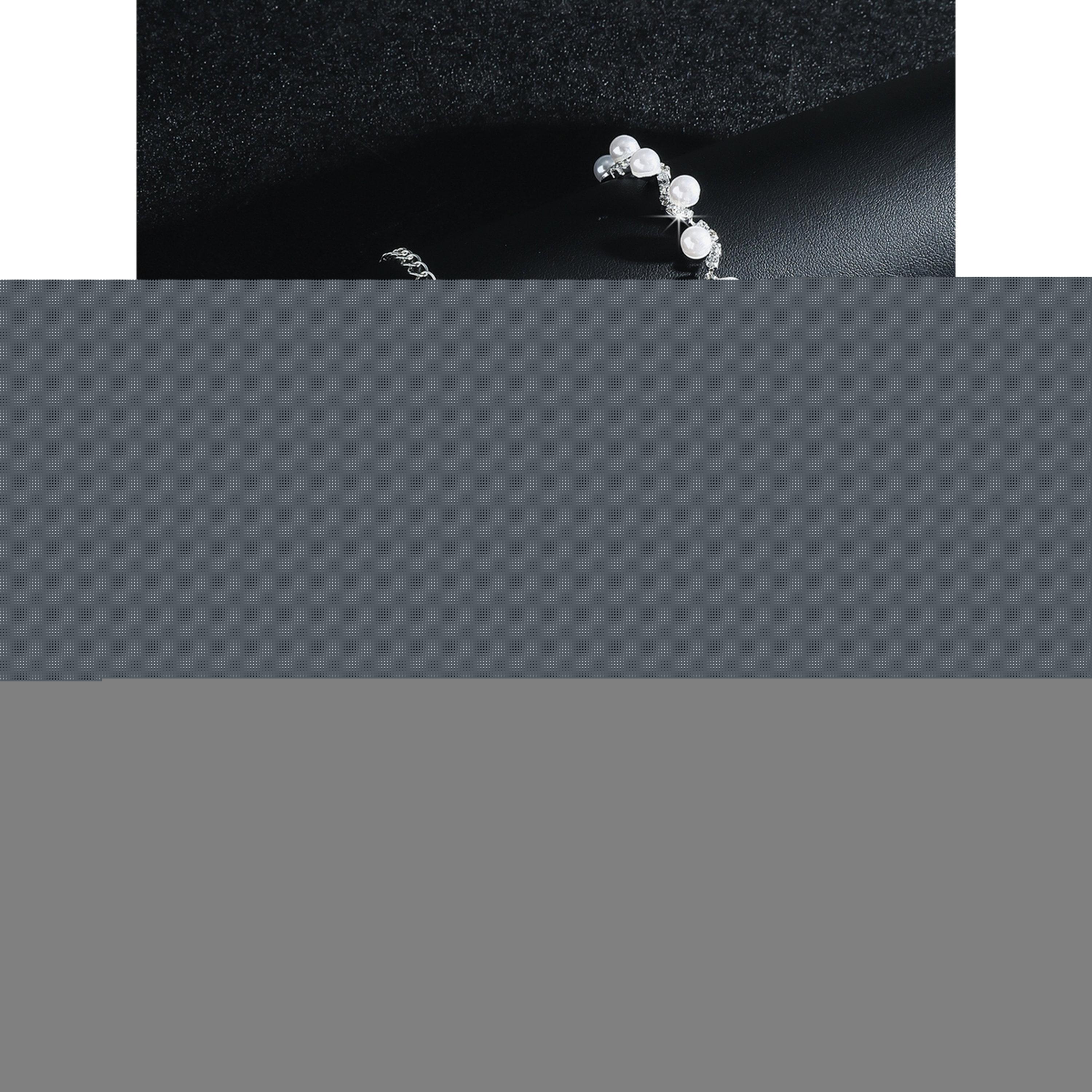 مجموعة من قلادة وسوار وأقراط بلؤلؤ صناعي وأحجار الراين-women-watchesandjewellery-jewellery-jewellerysets-image-3