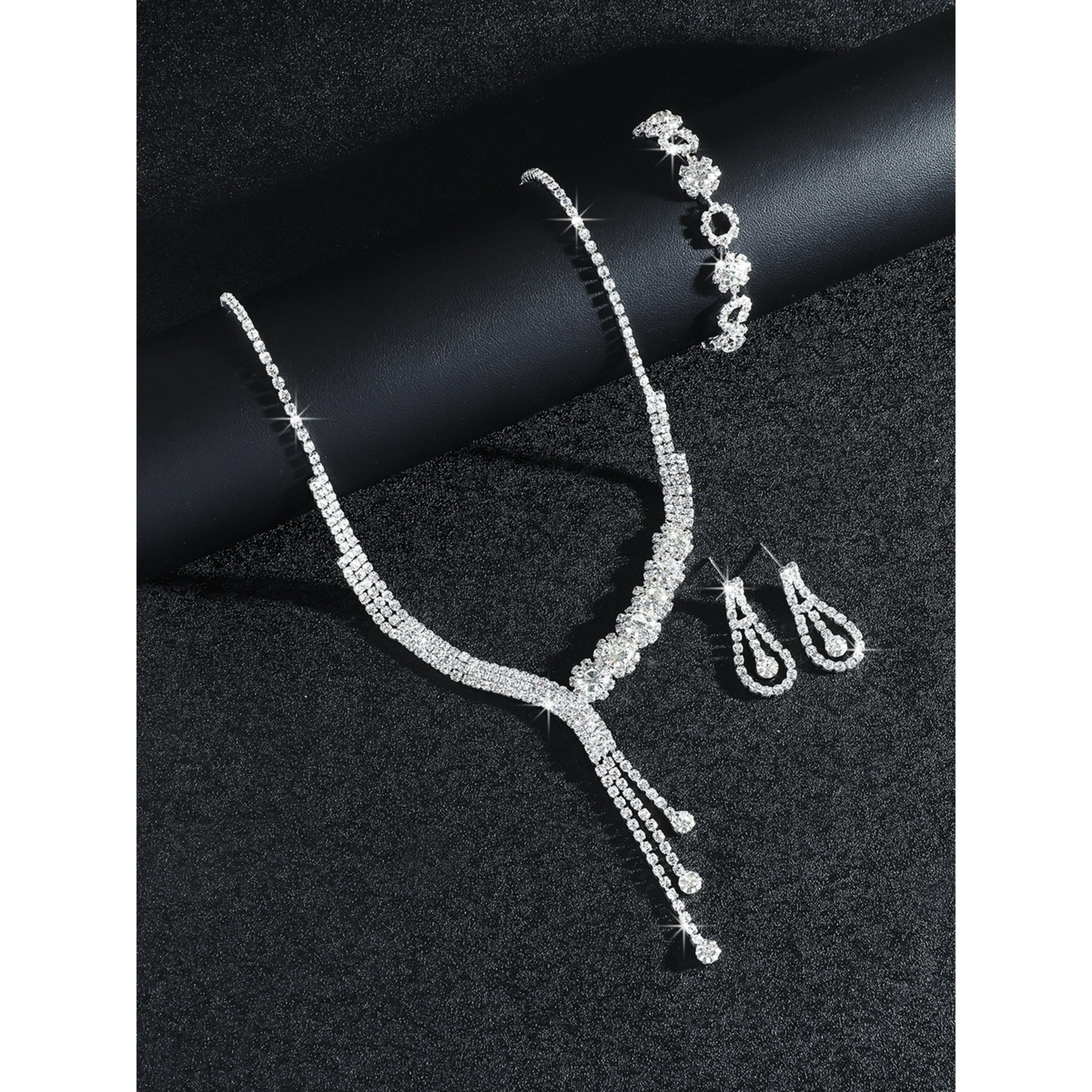 مجموعة من قلادة وسوار وأقراط مرصعة بأحجار الراين البراقة-women-watchesandjewellery-jewellery-jewellerysets-image-6