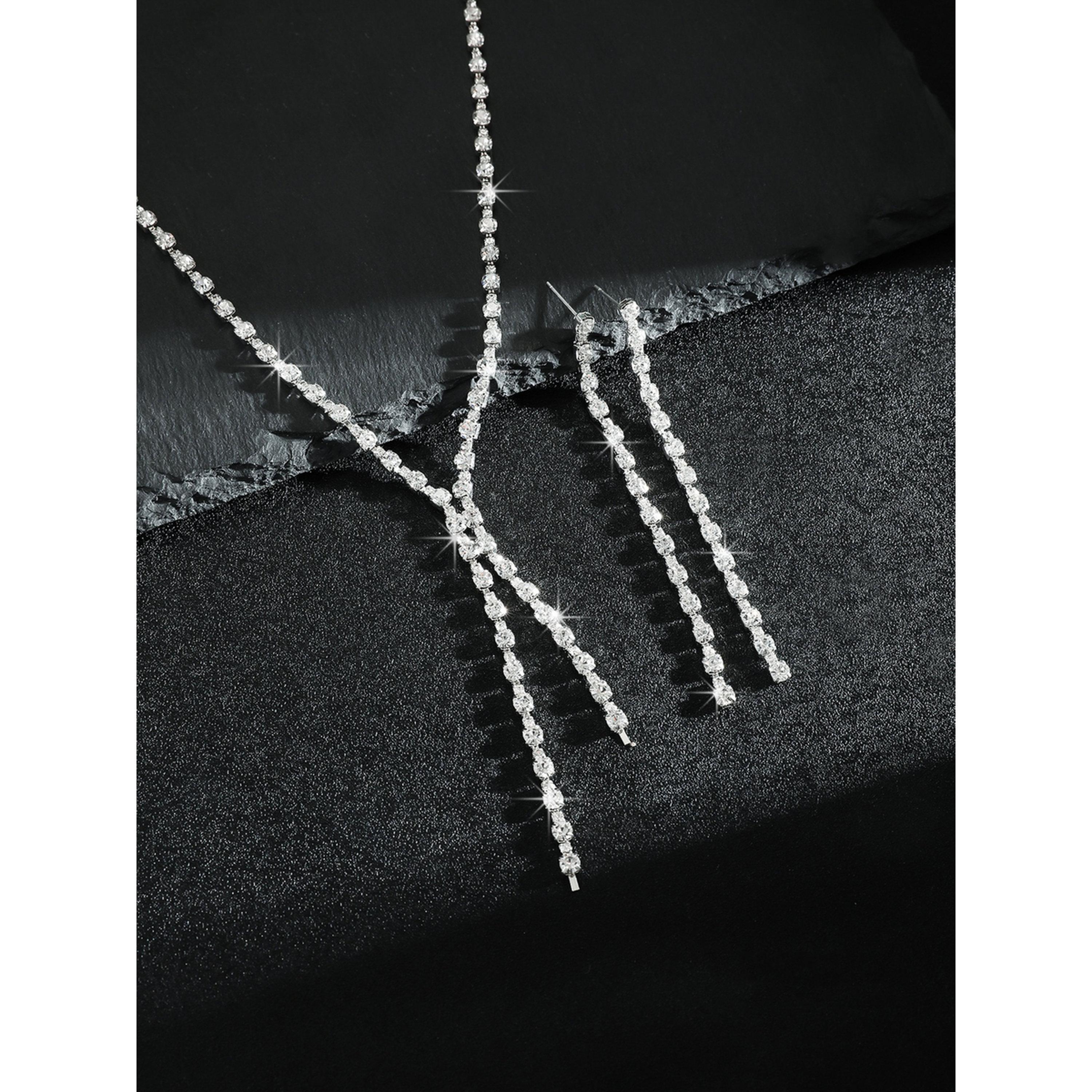 Take Two Rhinestone Tassel Necklace and Earrings Set-women-watchesandjewellery-jewellery-jewellerysets-image-5