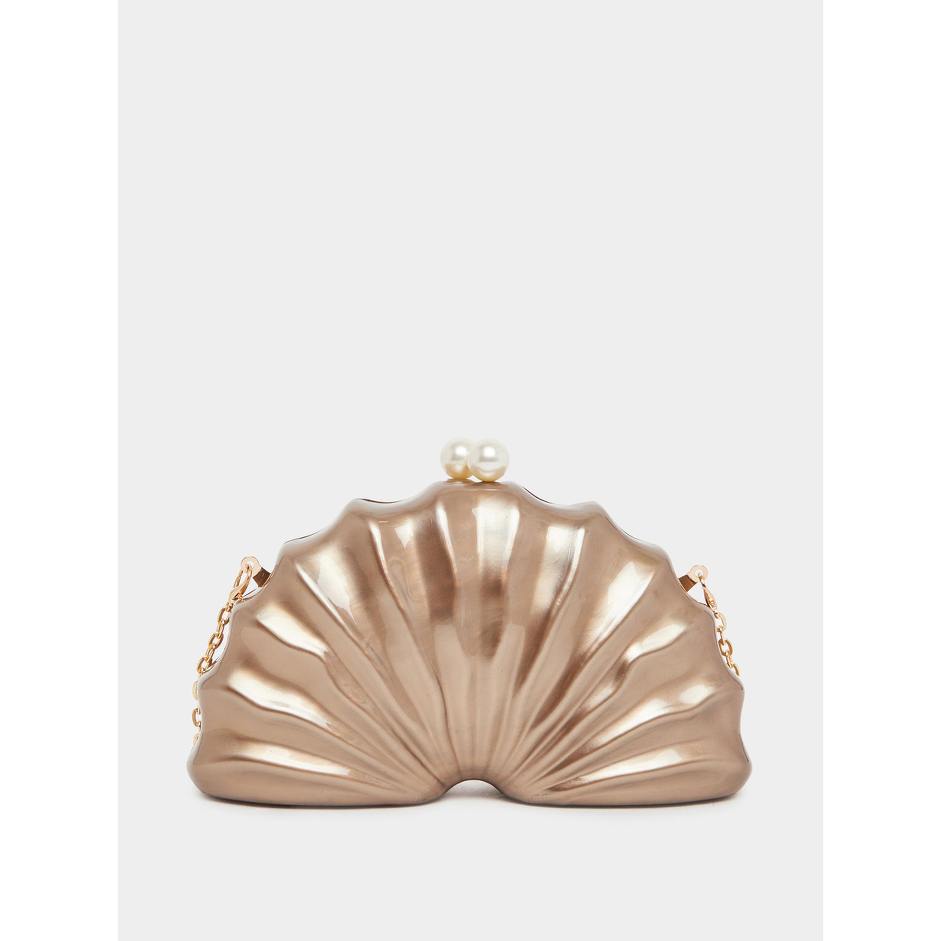 Styli Brown Seashell Clutch Bag-women-bagsandwallets-handbags-image-2