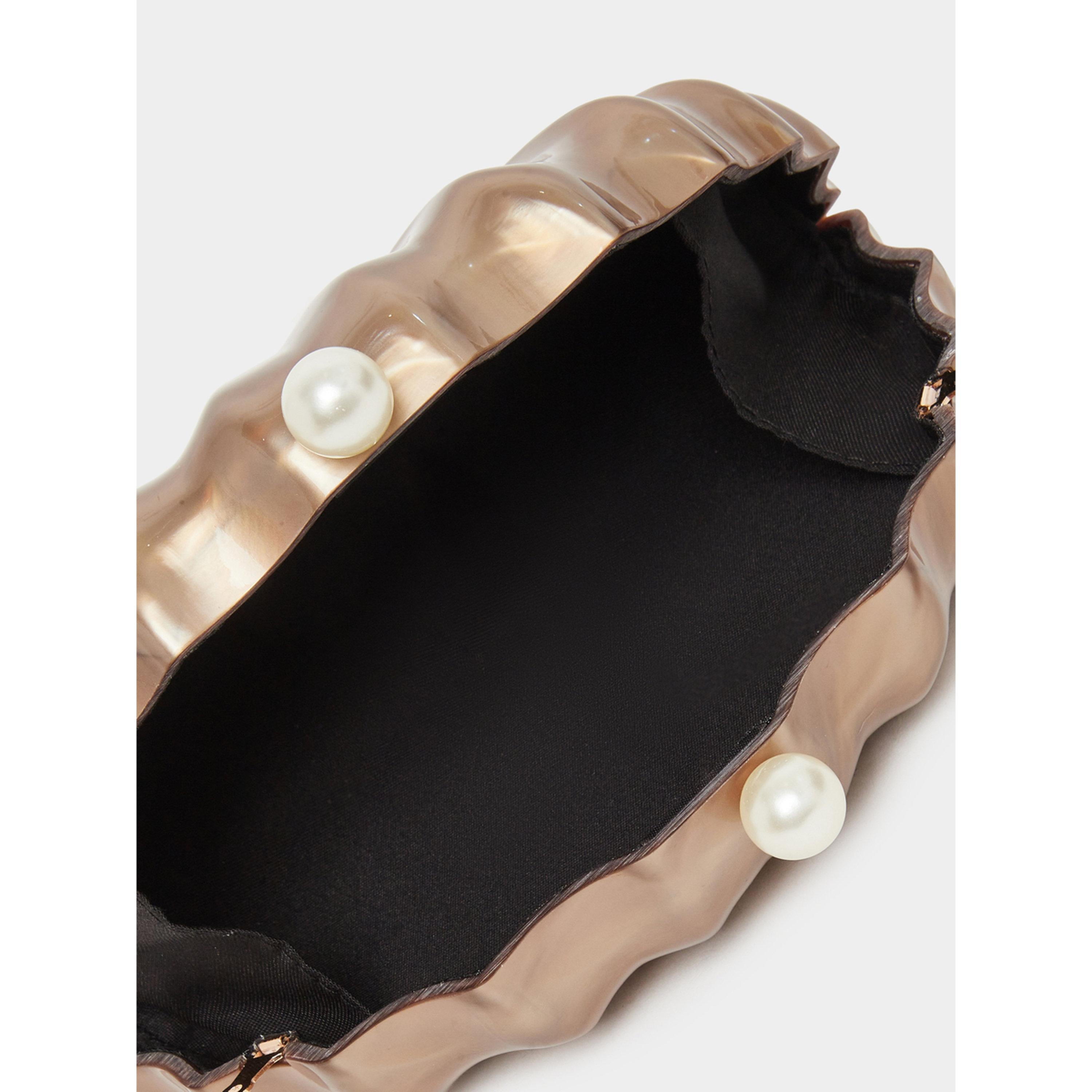 Styli Brown Seashell Clutch Bag-women-bagsandwallets-handbags-image-4