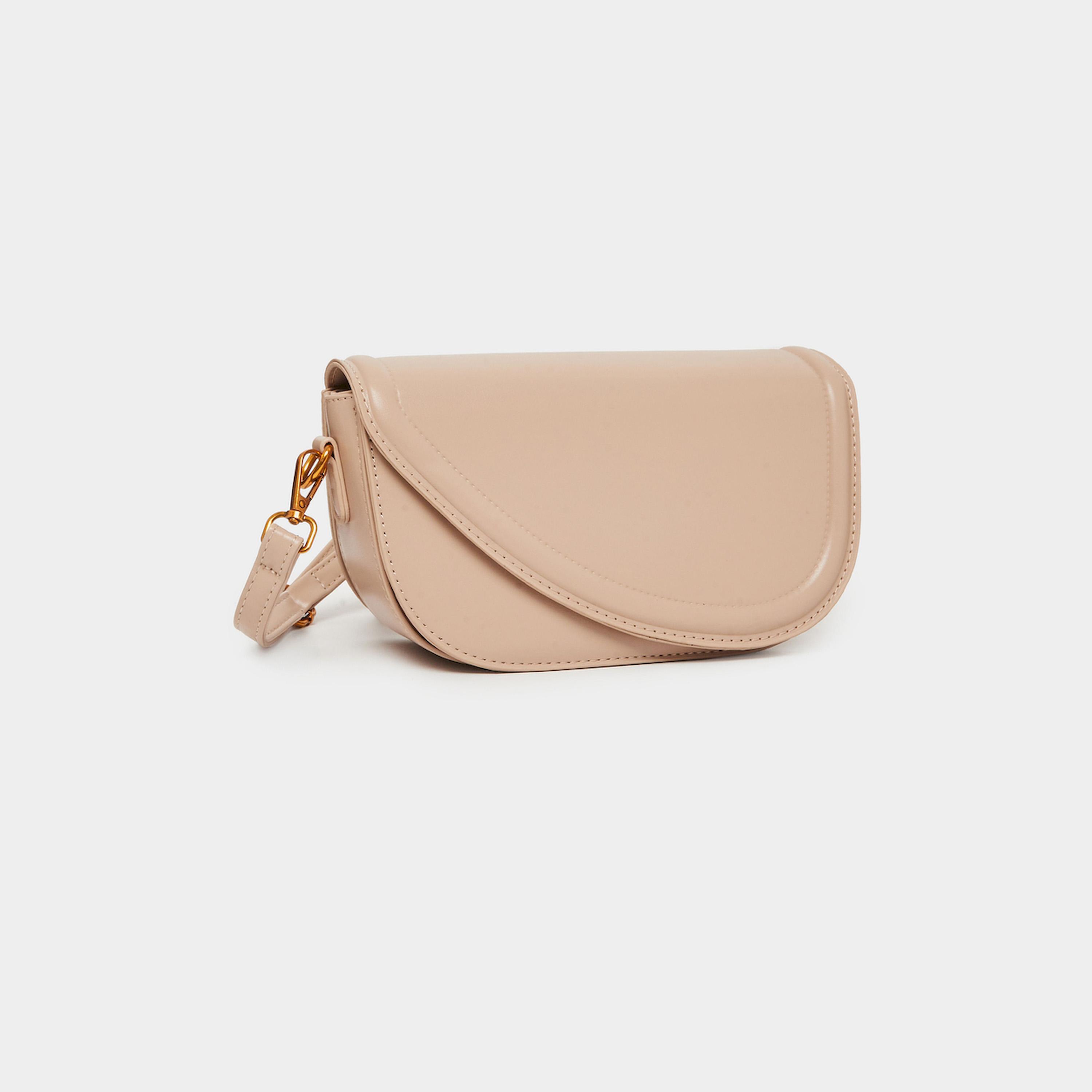 Styli Khaki Saddle Crossbody Bag-women-bagsandwallets-handbags-image-1