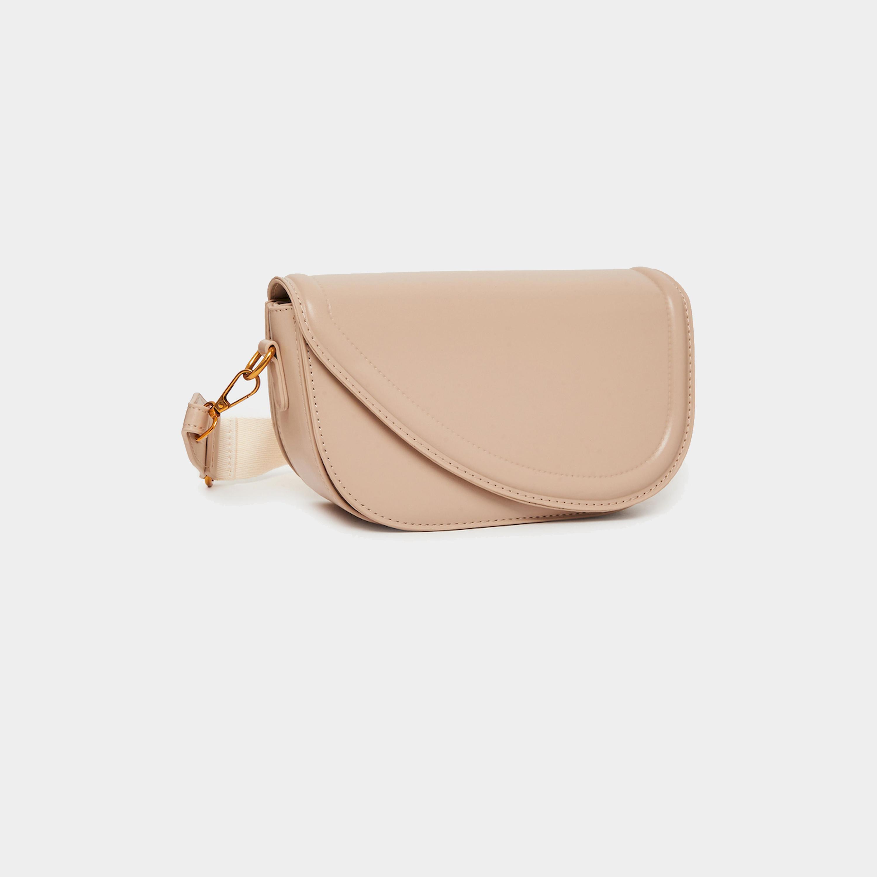 Styli Khaki Saddle Crossbody Bag-women-bagsandwallets-handbags-image-2