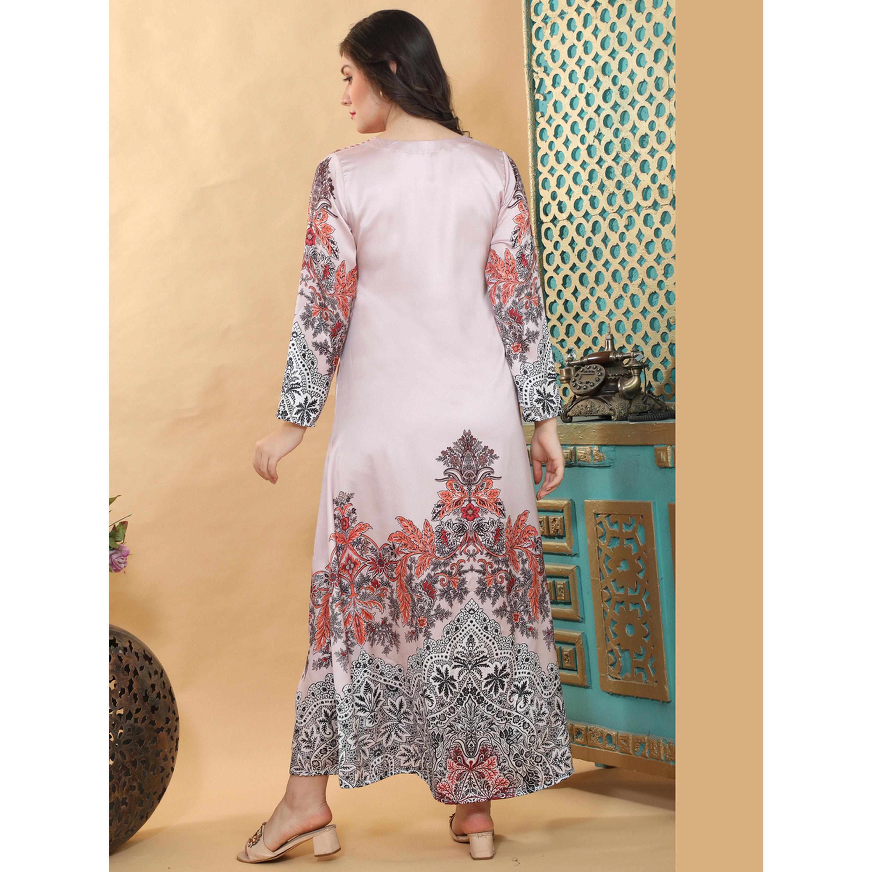 جلابية بطبعة وتفاصيل لؤلؤ-women-clothing-dresses-image-4