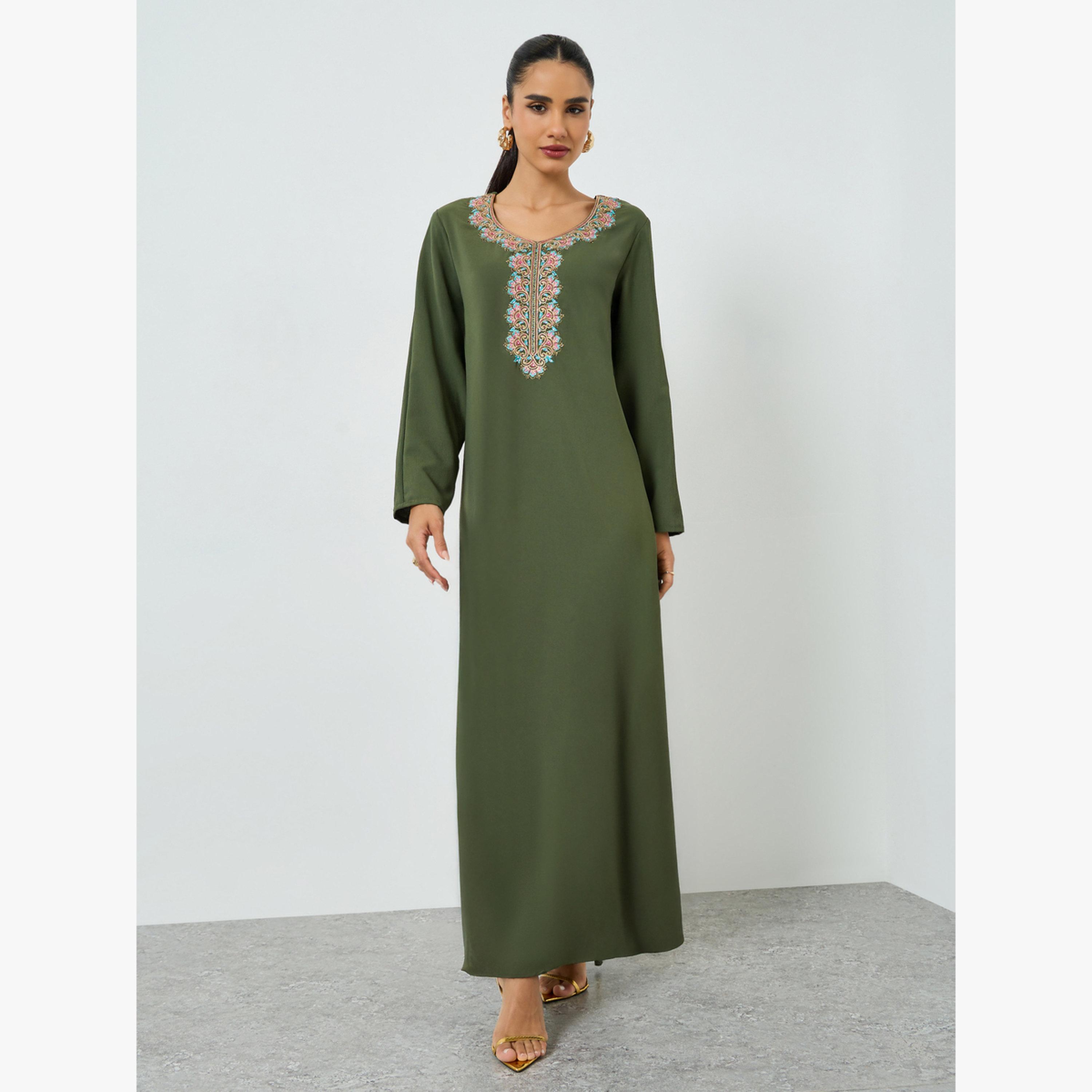 جلابية مطرزة-women-arabicclothing-jalabiyas-image-1