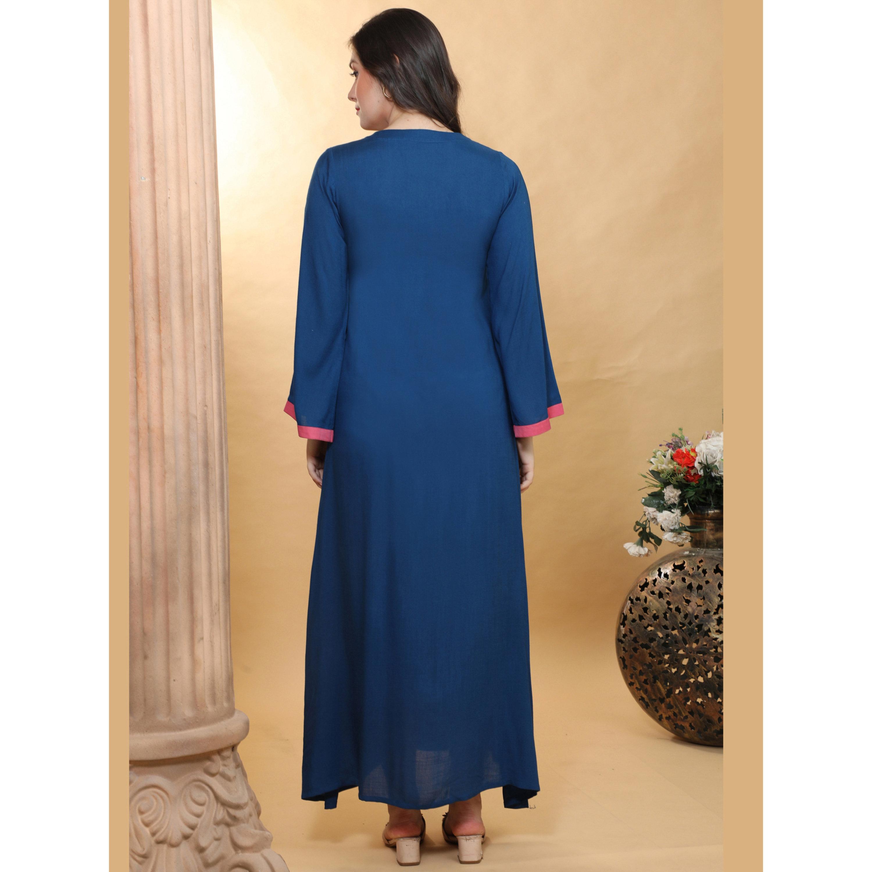 Maxim Creation Multi Dori-Embroidery Rayon Jalabiya-women-arabicclothing-jalabiyas-image-2