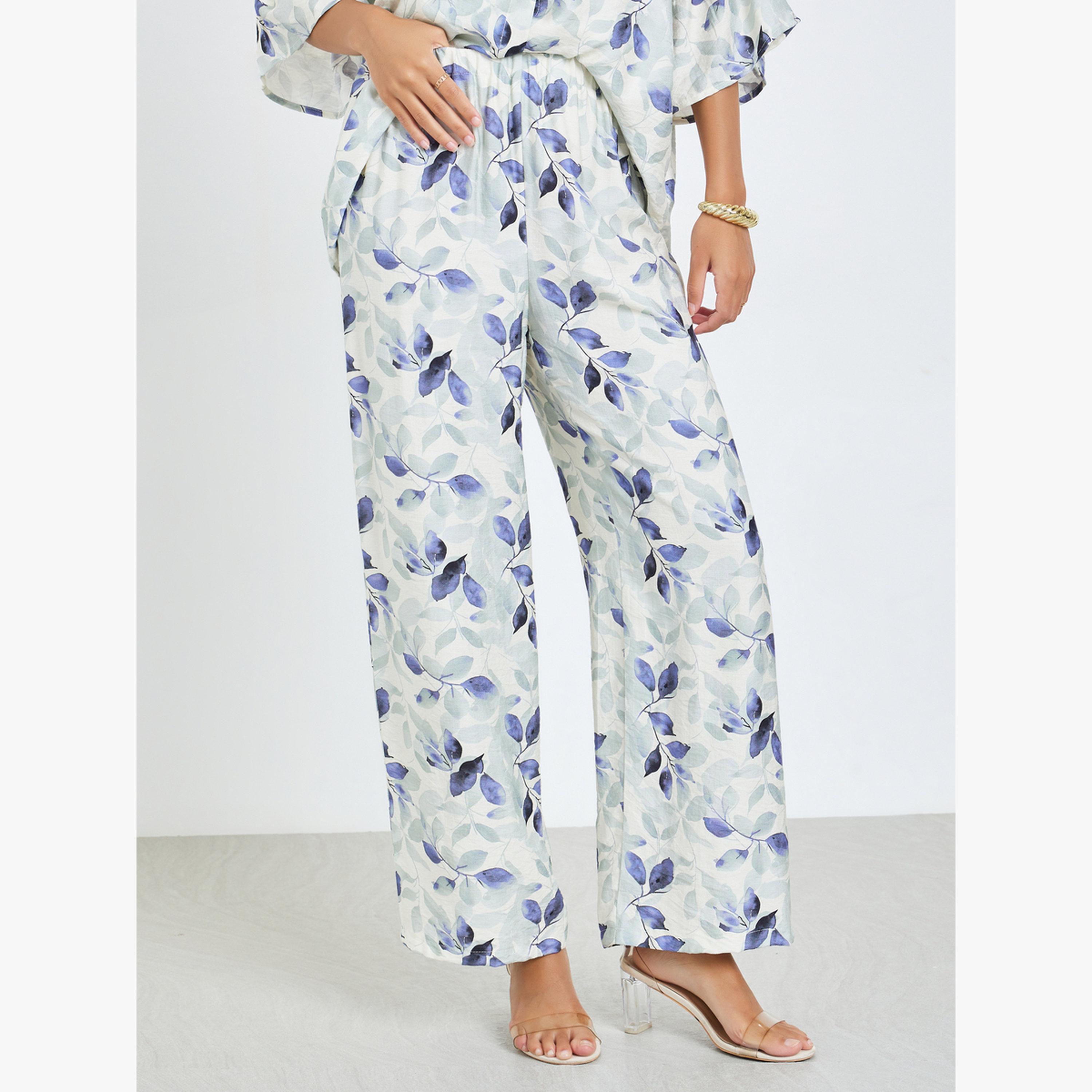 Styli Multi Floral Print Shirt and Pants Set-women-clothing-coordsets-image-5
