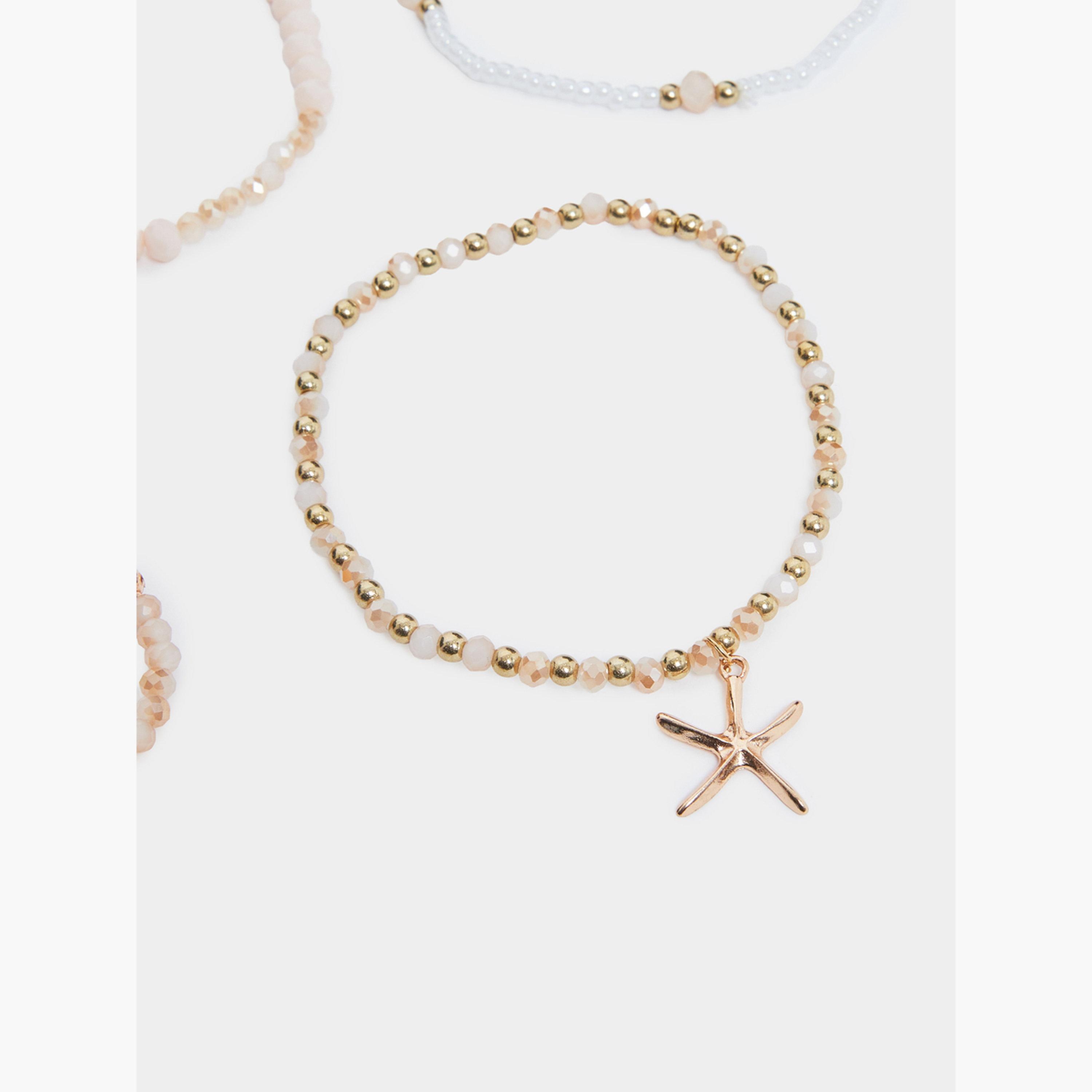 عبوة من 4 قطع أساور خرز-women-watchesandjewellery-jewellery-banglesandbracelets-image-3