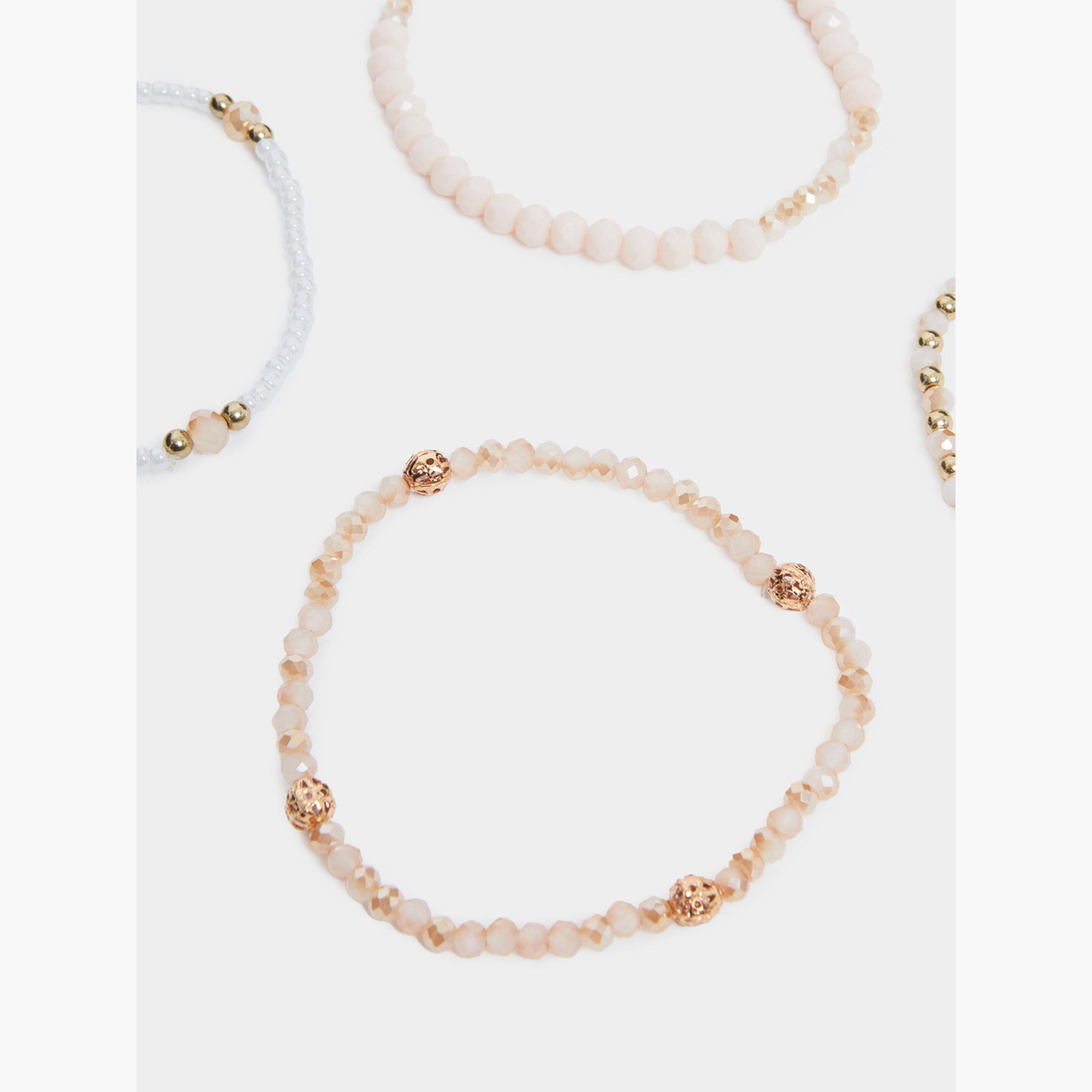 عبوة من 4 قطع أساور خرز-women-watchesandjewellery-jewellery-banglesandbracelets-image-4