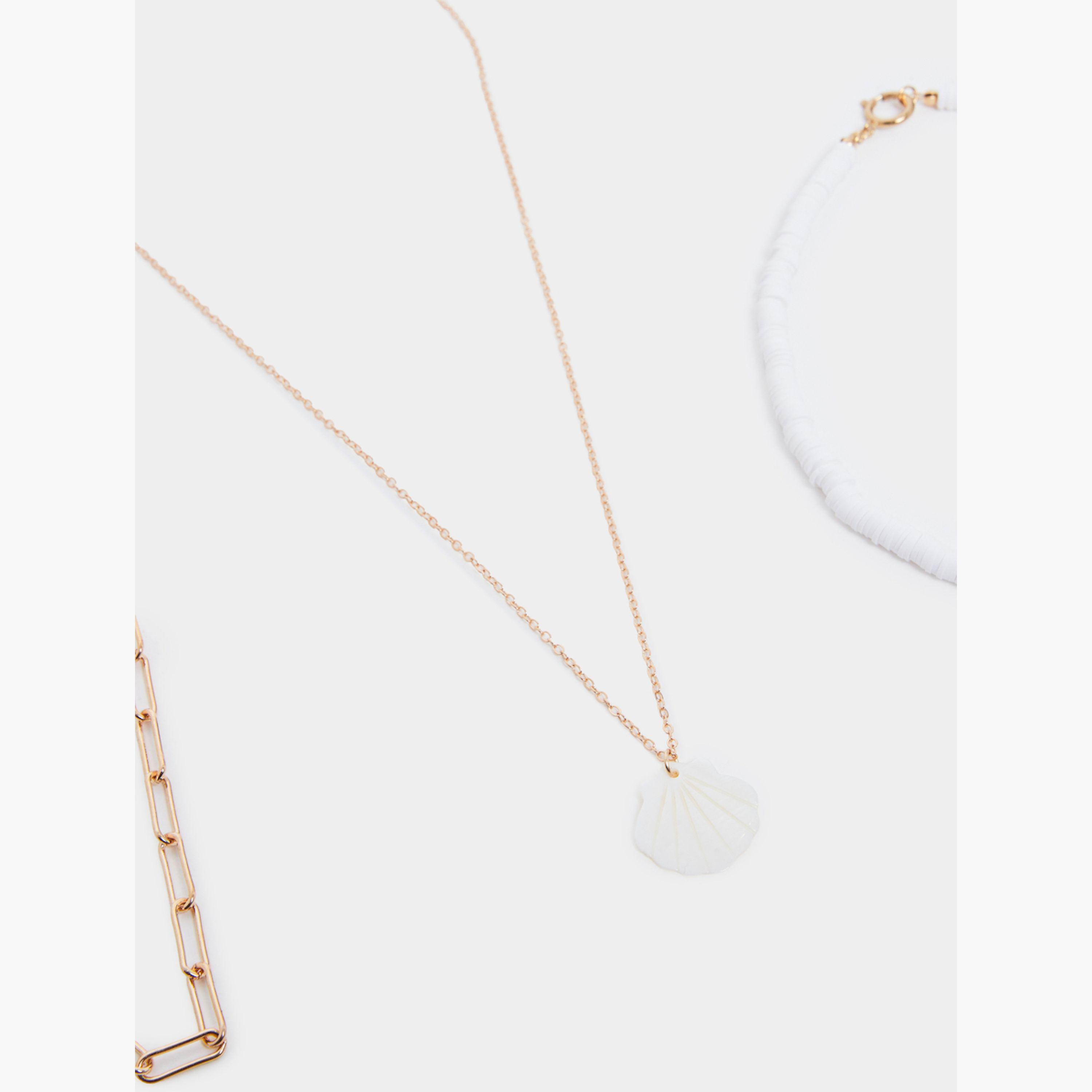 طقم من 4 قطع عقد متعدد الطبقات-women-watchesandjewellery-jewellery-necklacesandpendants-image-2