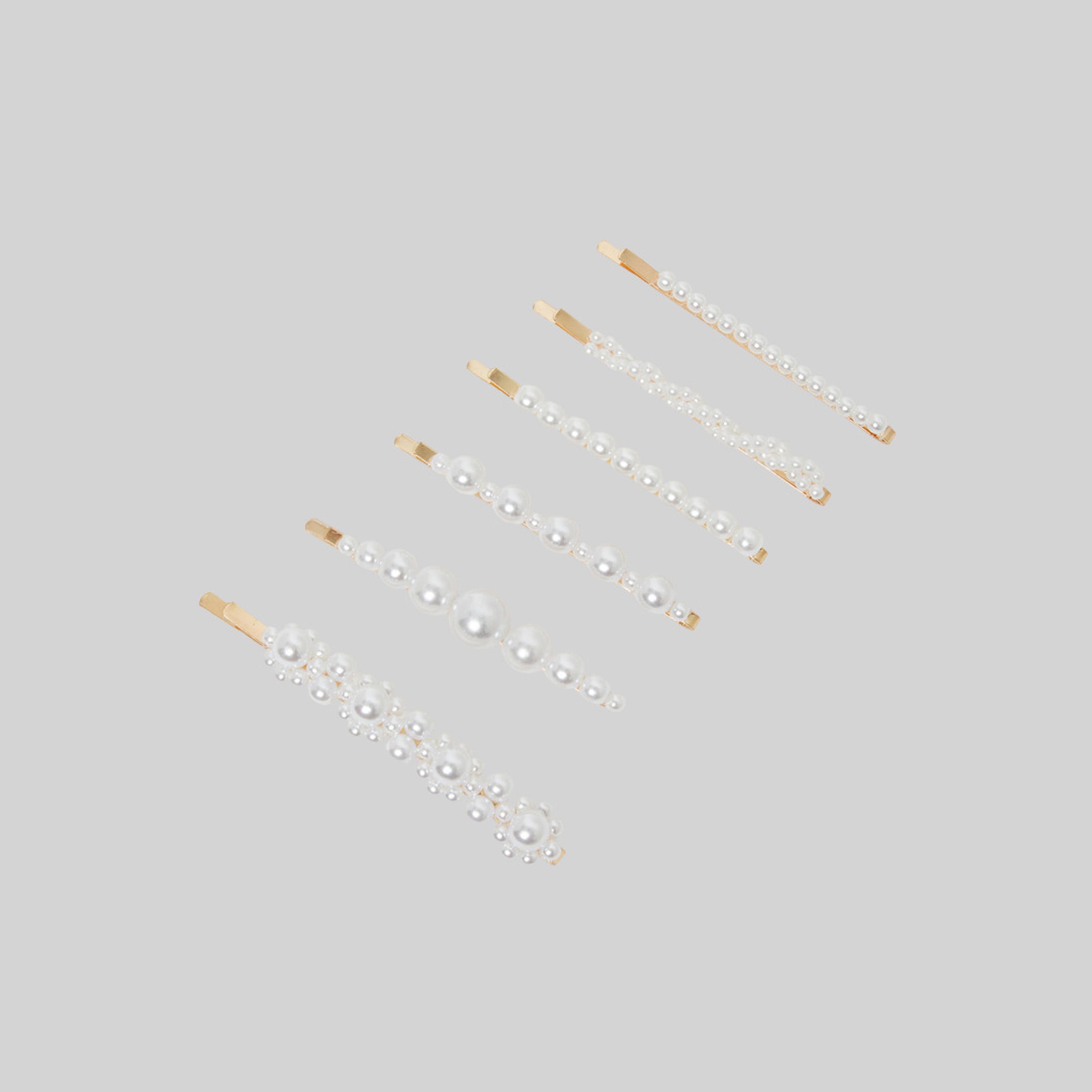 عبوة من 6 قطع مشابك شعر لؤلؤية-women-hairaccessories-sets-image-1