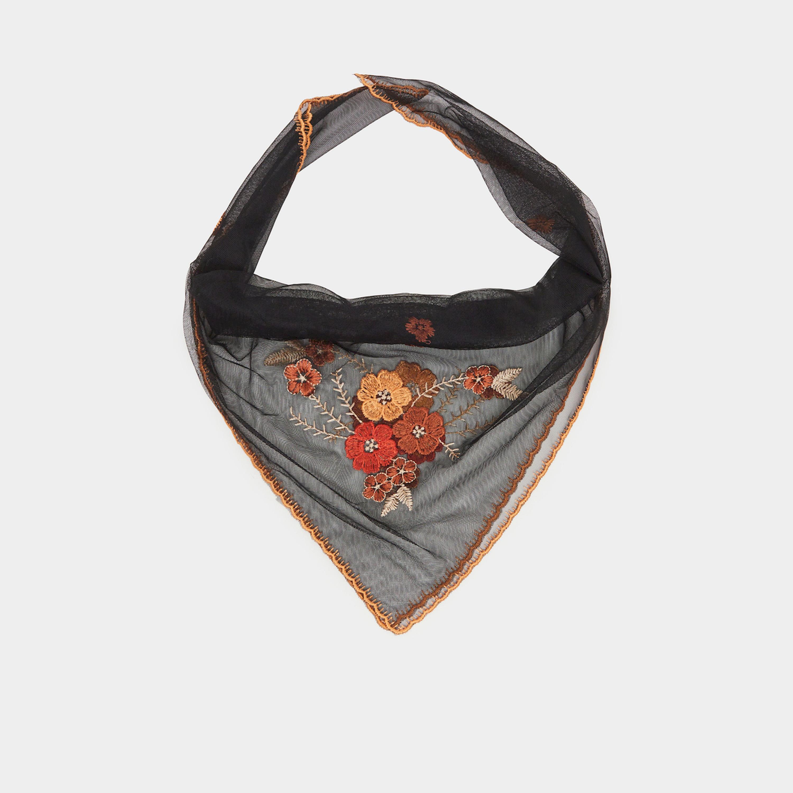 وشاح باندانا شبكي بتطريز زهور-women-clothingaccessories-scarves-image-1