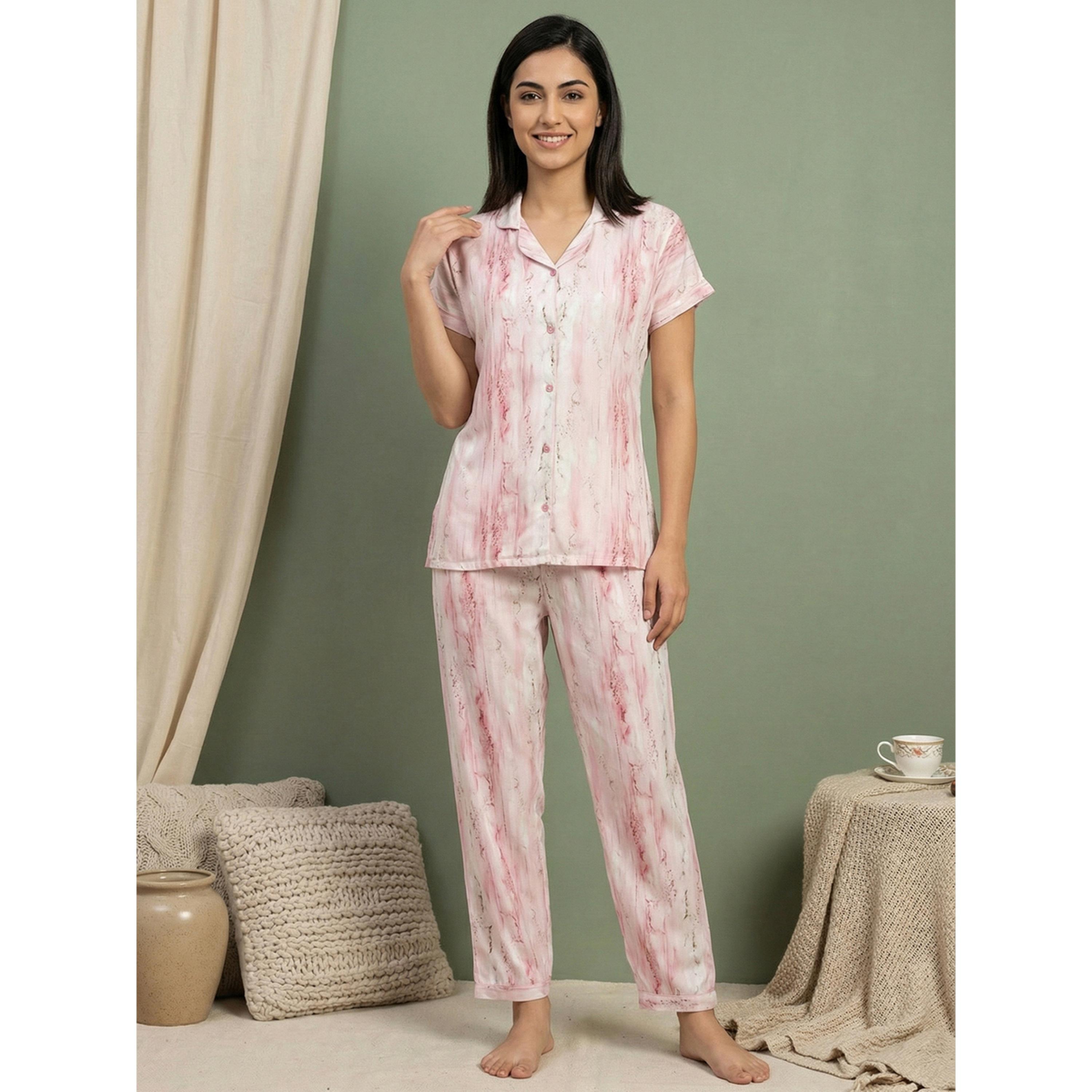 Mish Women Pink Cotton Shirt and Pyjama Set-women-clothing-nightwear-pyjamas-longsets-image-6