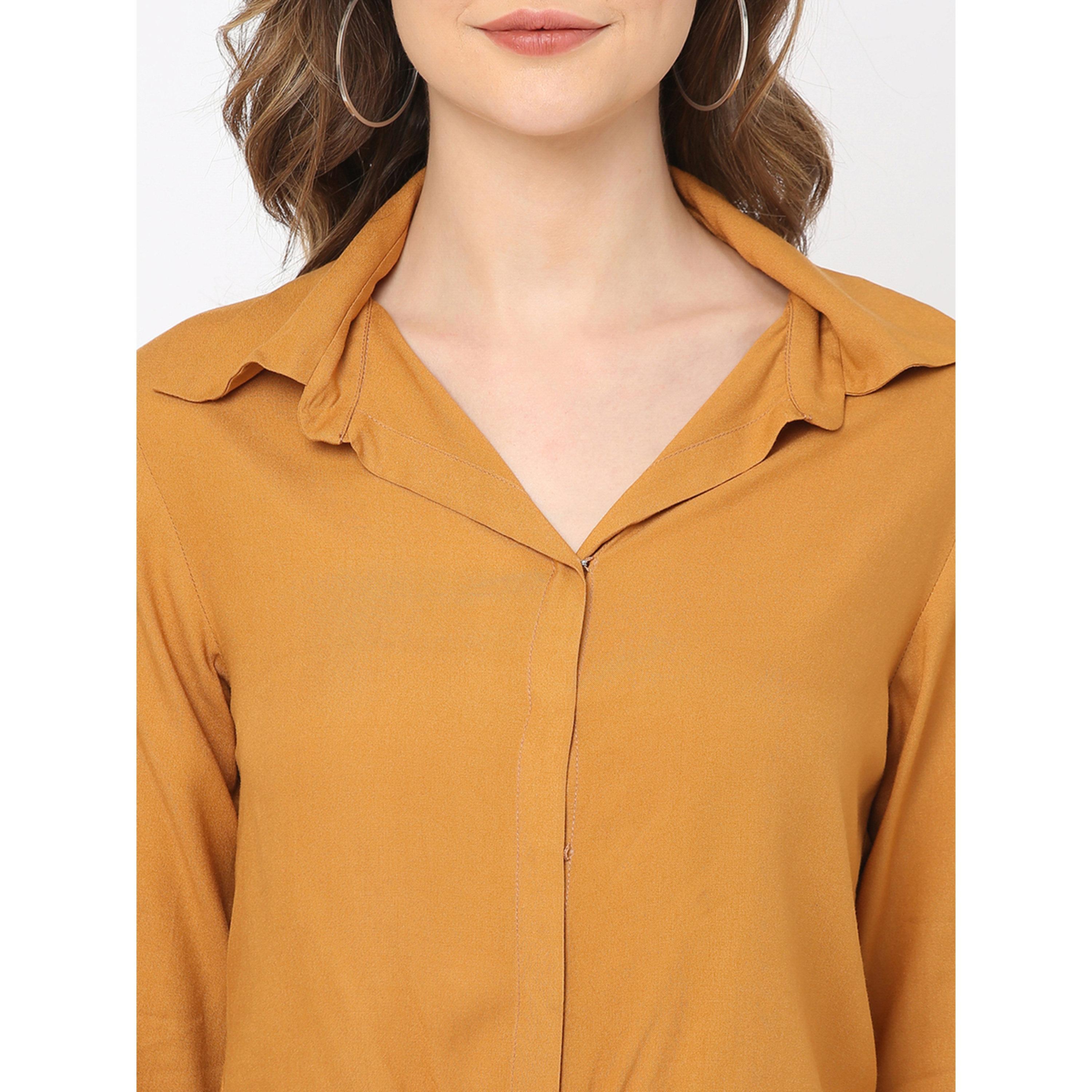 بلوزة قصيرة بتفاصيل إبزيم دائري-women-clothing-shirtsandblouses-blouses-image-5